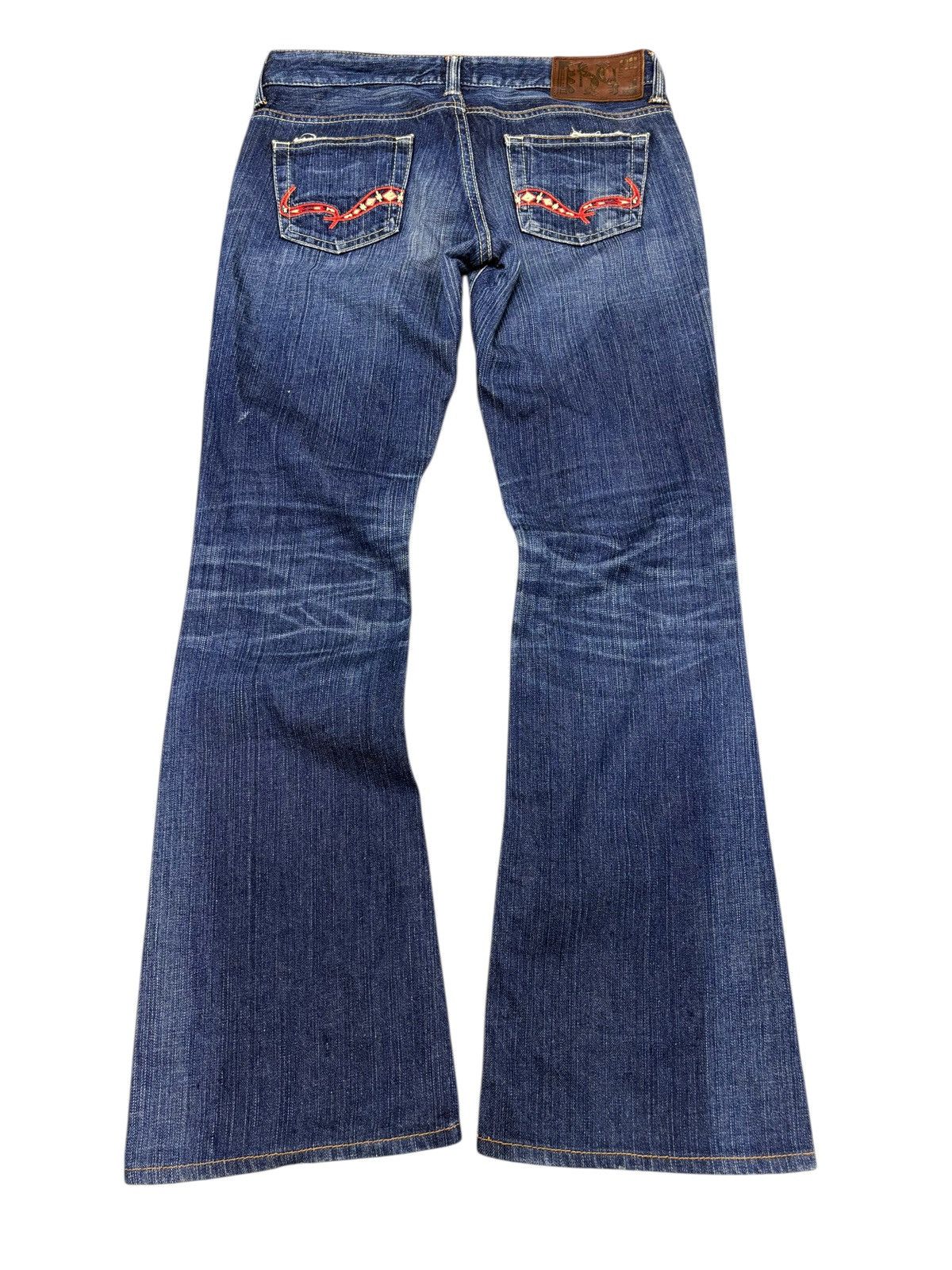 SOMETHING EDWIN phyton flared denim robin jeans