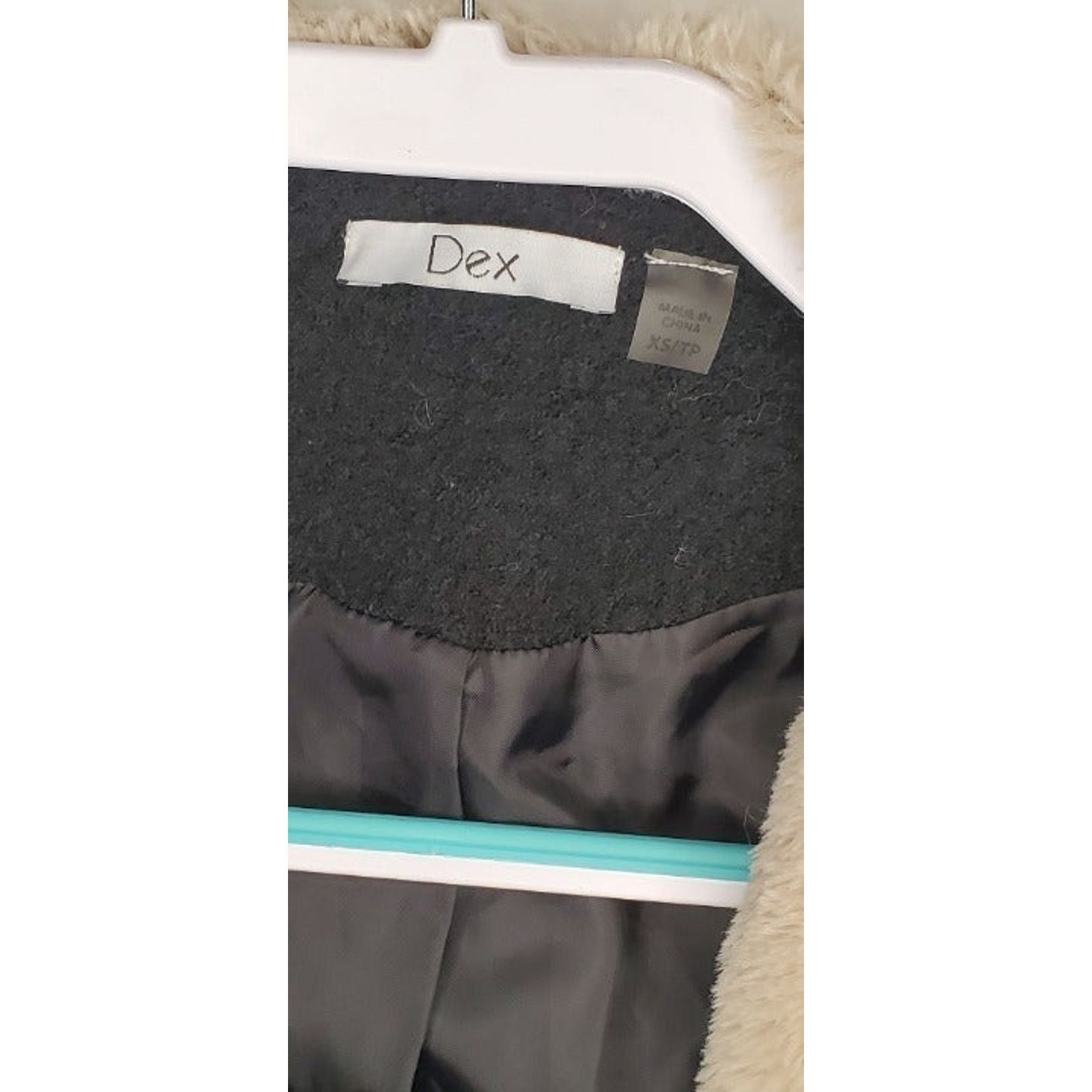 Other DEX Black Wool Sherpa Fur Winter Coat Size XS Size XS / US 0-2 / IT 36-38 - 7 Thumbnail