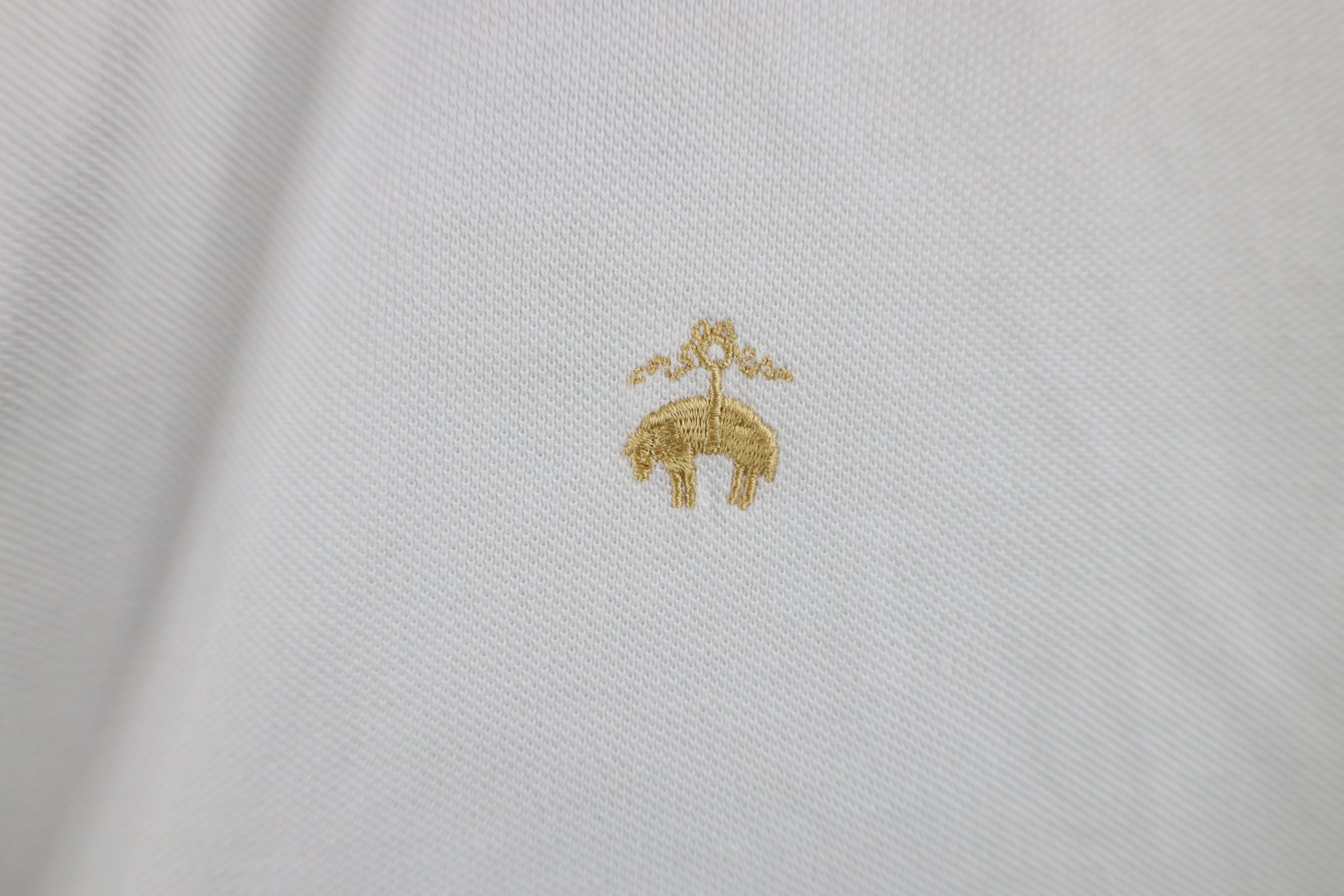 Brooks Brothers × Vintage Brooks Brothers Pique Cotton Performance Collared Polo White Size US XL / EU 56 / 4 - 4 Thumbnail