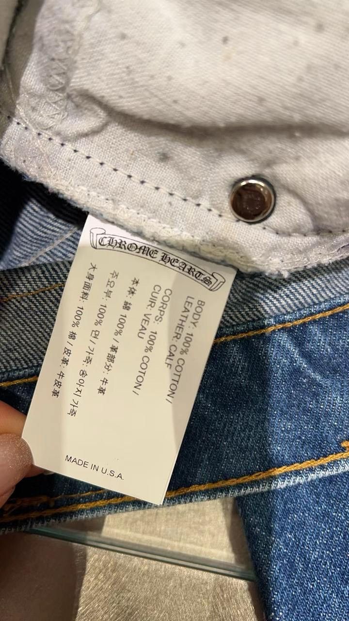 Chrome Hearts CHROME HEARTS Stencil Cross Patch Jeans Size US 33 - 16 Thumbnail