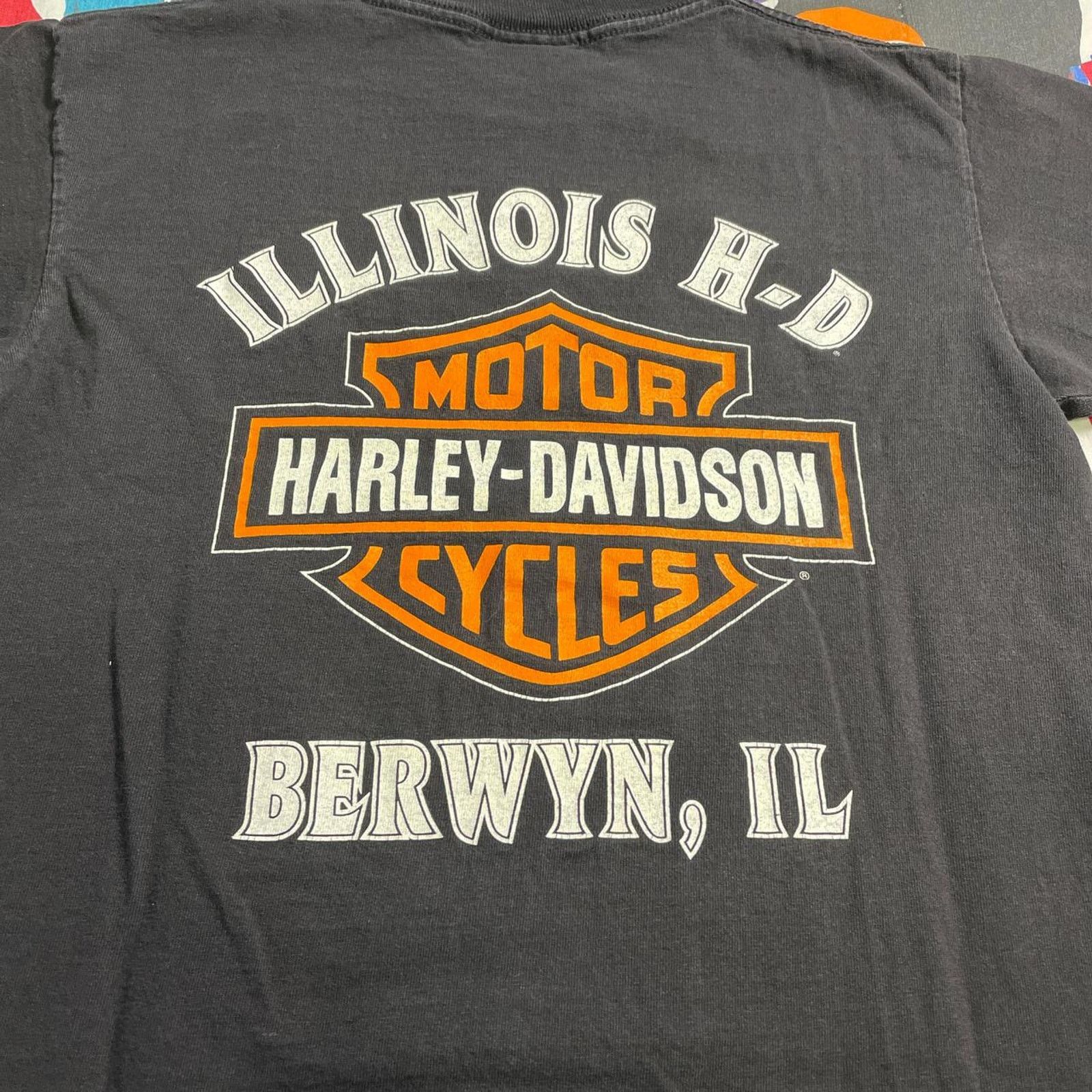 Harley Davidson × Vintage Vintage 1994 Harley Davidson Motorcycles Roses T-Shirt RARE Size S / US 4 / IT 40 - 4 Thumbnail