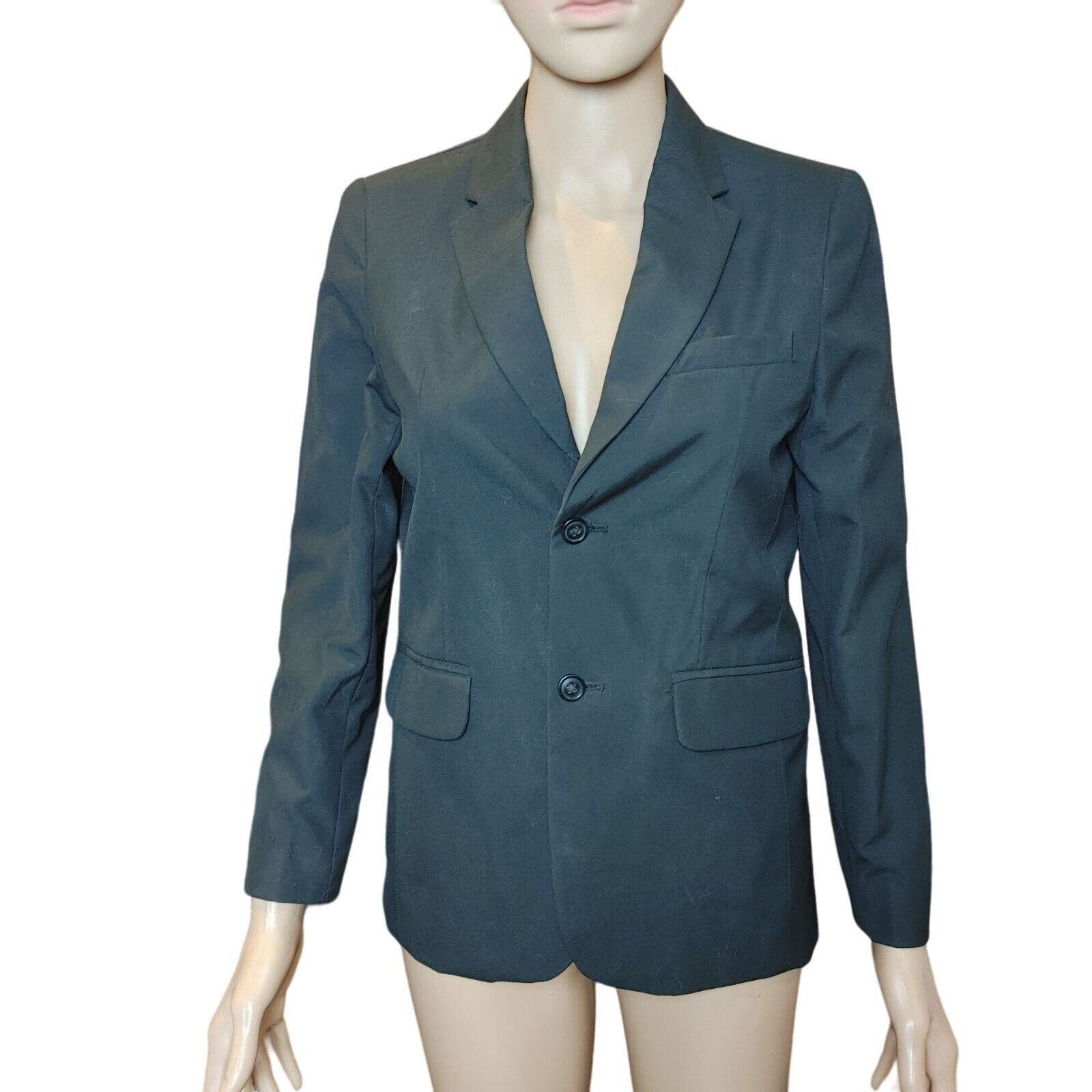 Other Cat & Jack Women's Black Fitted Suit Jacket 12 Size L / US 10 / IT 46 - 1 Thumbnail