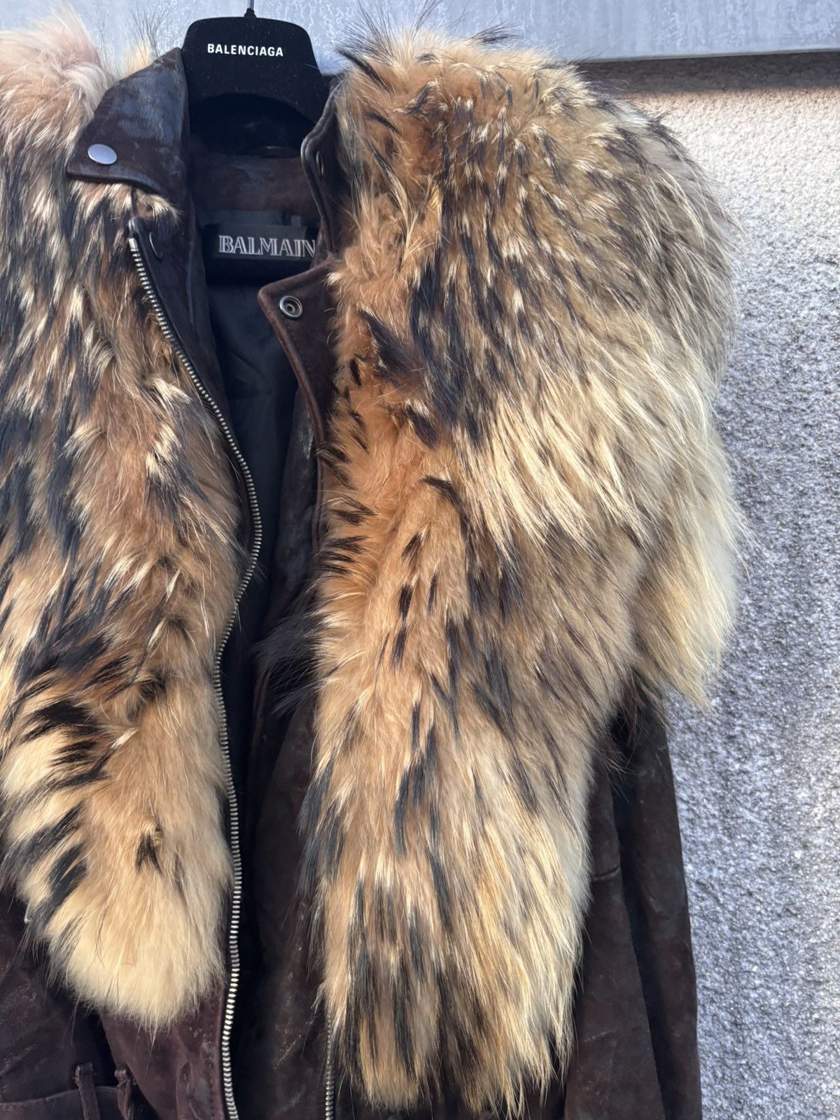 Balmain Balmain AW10 waxed rabbit fur leather jacket Size US M / EU 48-50 / 2 - 4 Thumbnail