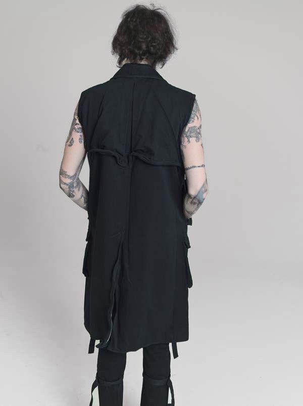 Number (N)ine Runway SS05 "Night Crawler"Sleeveless Trench Vest Size US L / EU 52-54 / 3 - 7 Thumbnail
