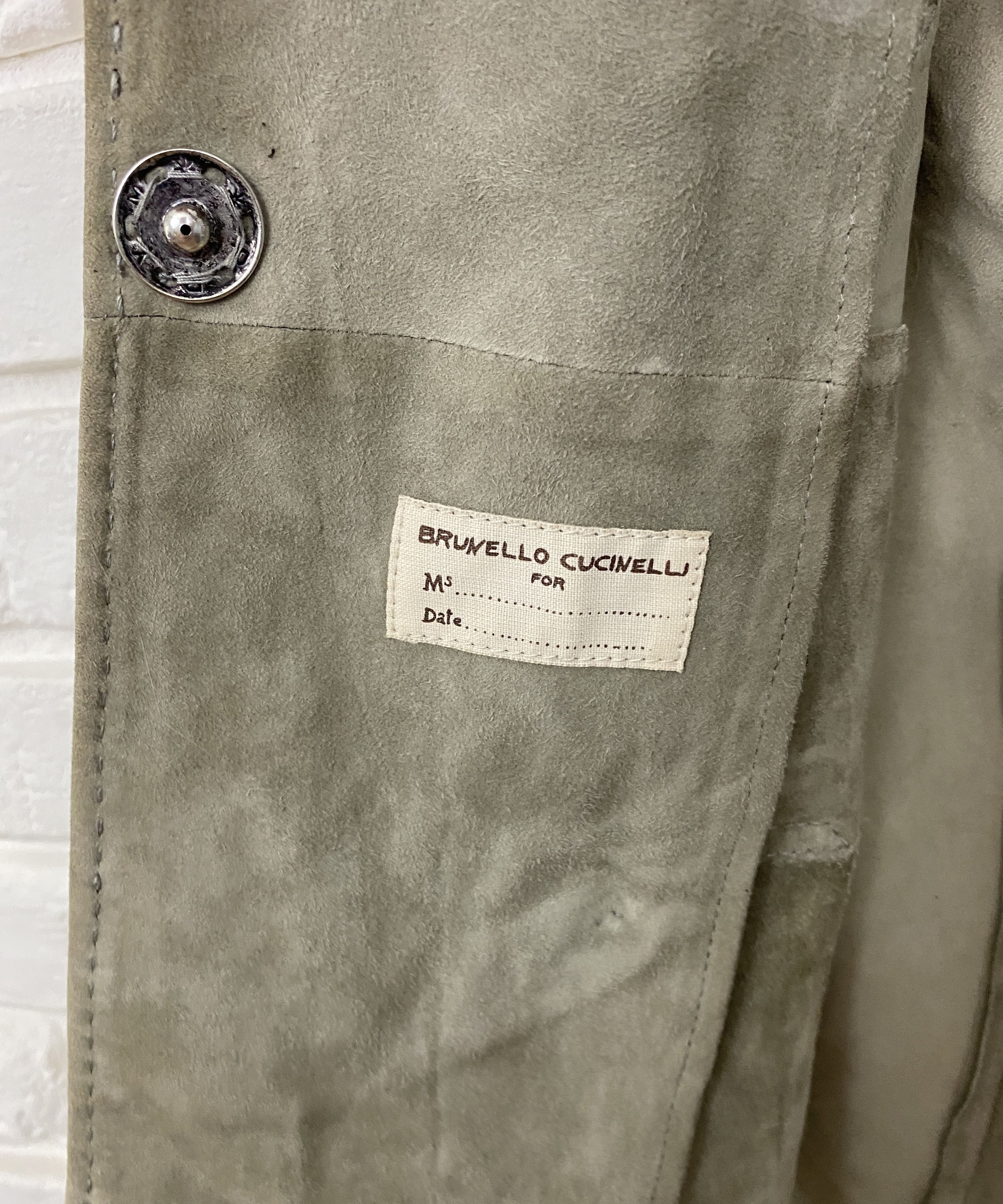 Brunello Cucinelli Brunello Cucinelli Suede Leather Short Sleeve Jacket Vest 44 Size M / US 6-8 / IT 42-44 - 12 Thumbnail