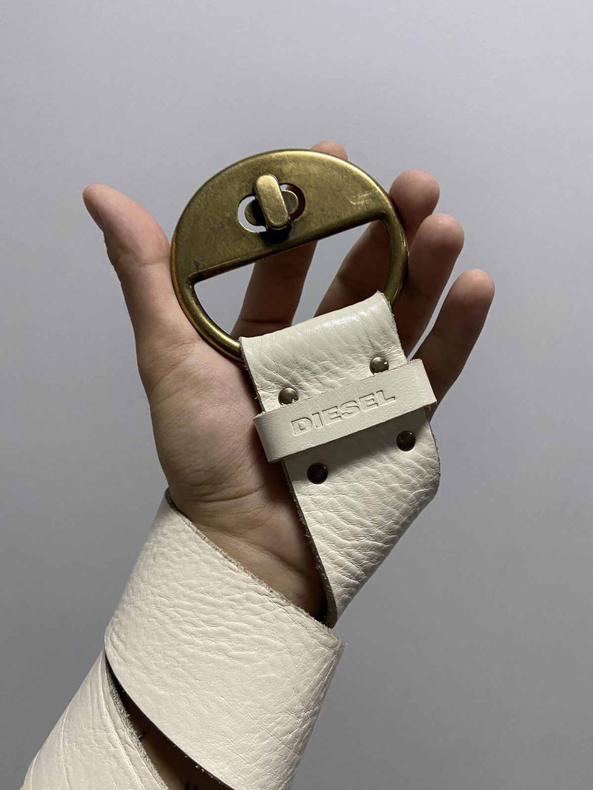 Diesel × Vintage Diesel belt leather vintage made in Italy avant Garde Size ONE SIZE - 2 Thumbnail