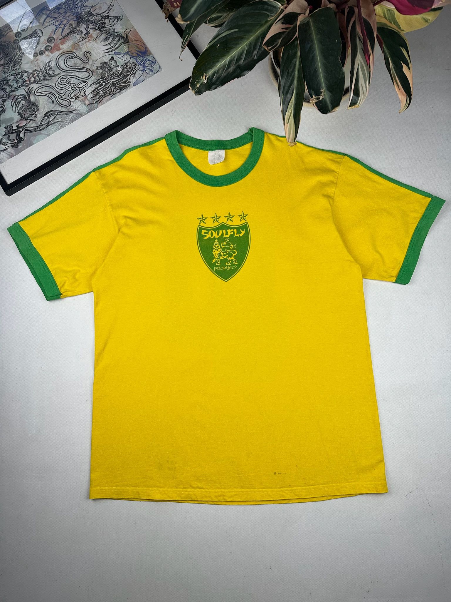 90s Soufly Brazil soccer polo jersey numetal sepultura