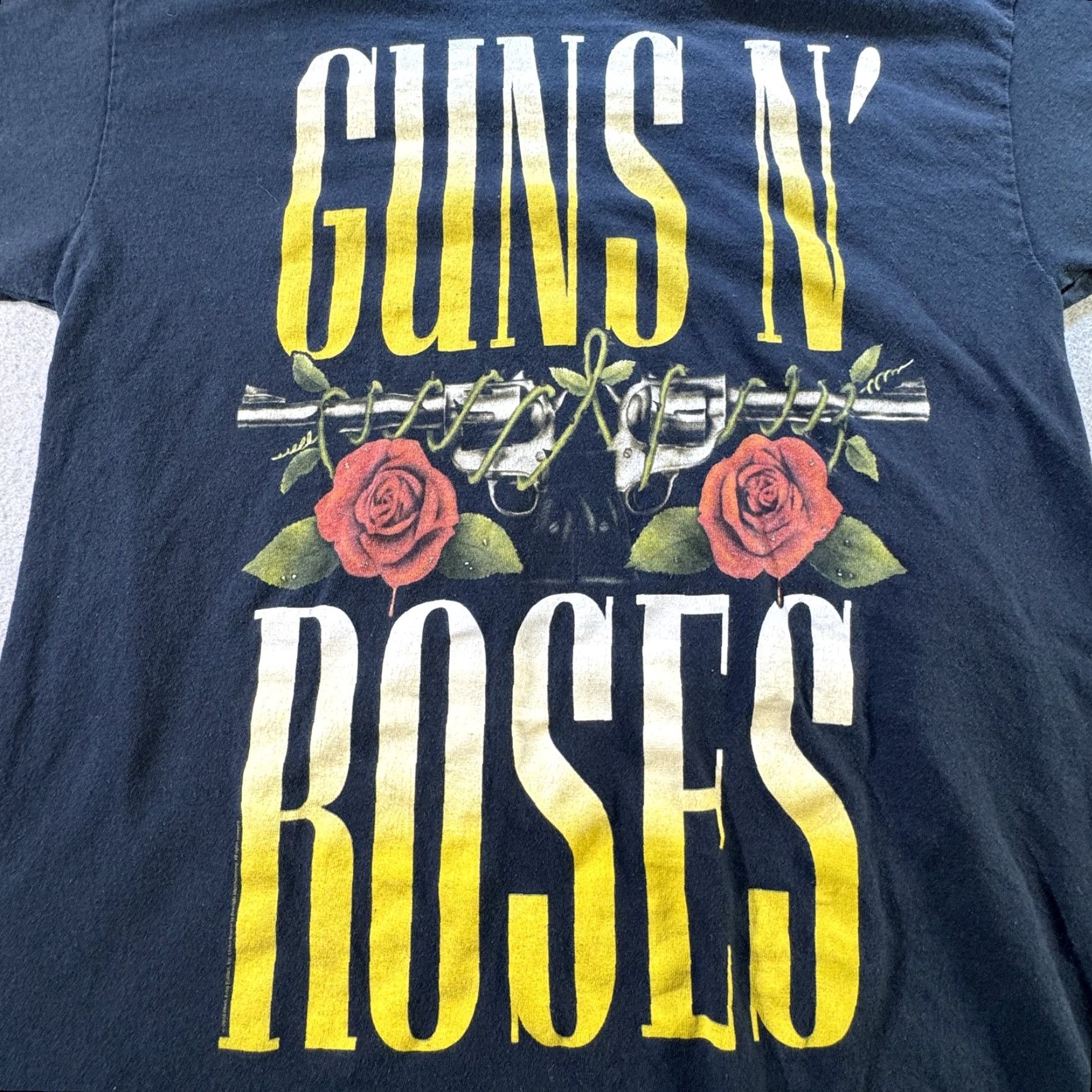 Vintage VINTAGE Guns N Roses Shirt Mens XL Crew Neck Short Sleeve Black 100% Cotton Band Tee 90s Concert Rock Mens Size US XL / EU 56 / 4 - 2 Thumbnail
