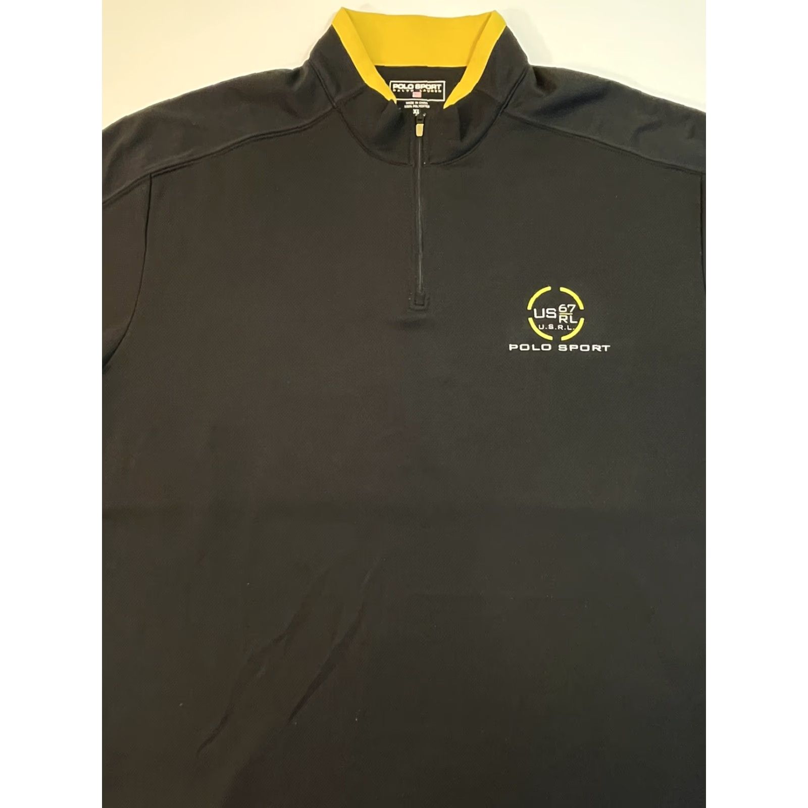 Vintage Ralph Lauren Polo Sport Performance Mens 1/4 Zip Gym Shirt XL Knit Polyester Activewear Regular Size US XL / EU 56 / 4 - 2 Thumbnail