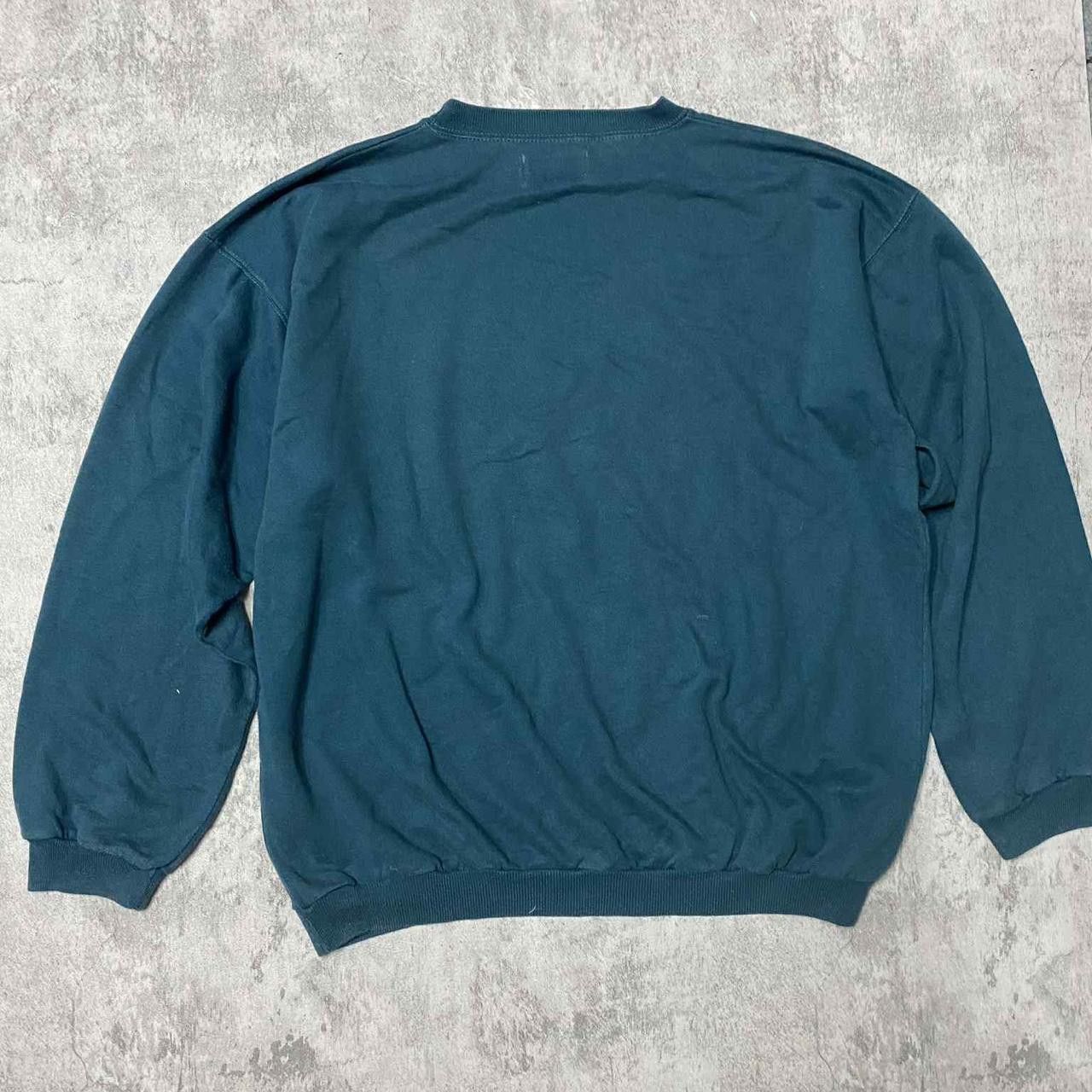 Other Embroidered vintage 90s blue sweatshirt wear Size US XL / EU 56 / 4 - 4 Thumbnail