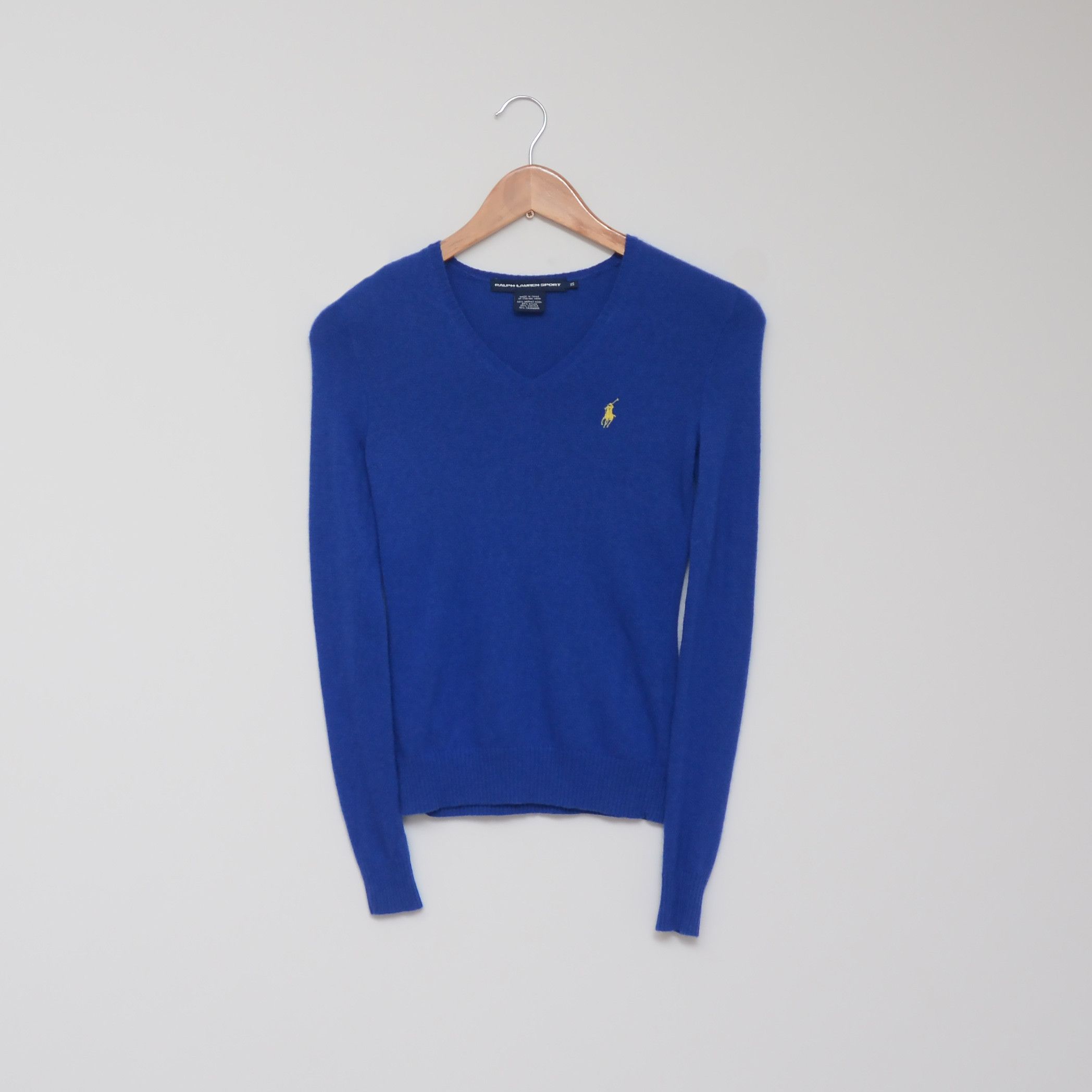 Ralph Lauren Sport Ralph Lauren Sport Royal Blue Merino Wool Cashmere Sweater Size XS / US 0-2 / IT 36-38 - 1 Thumbnail