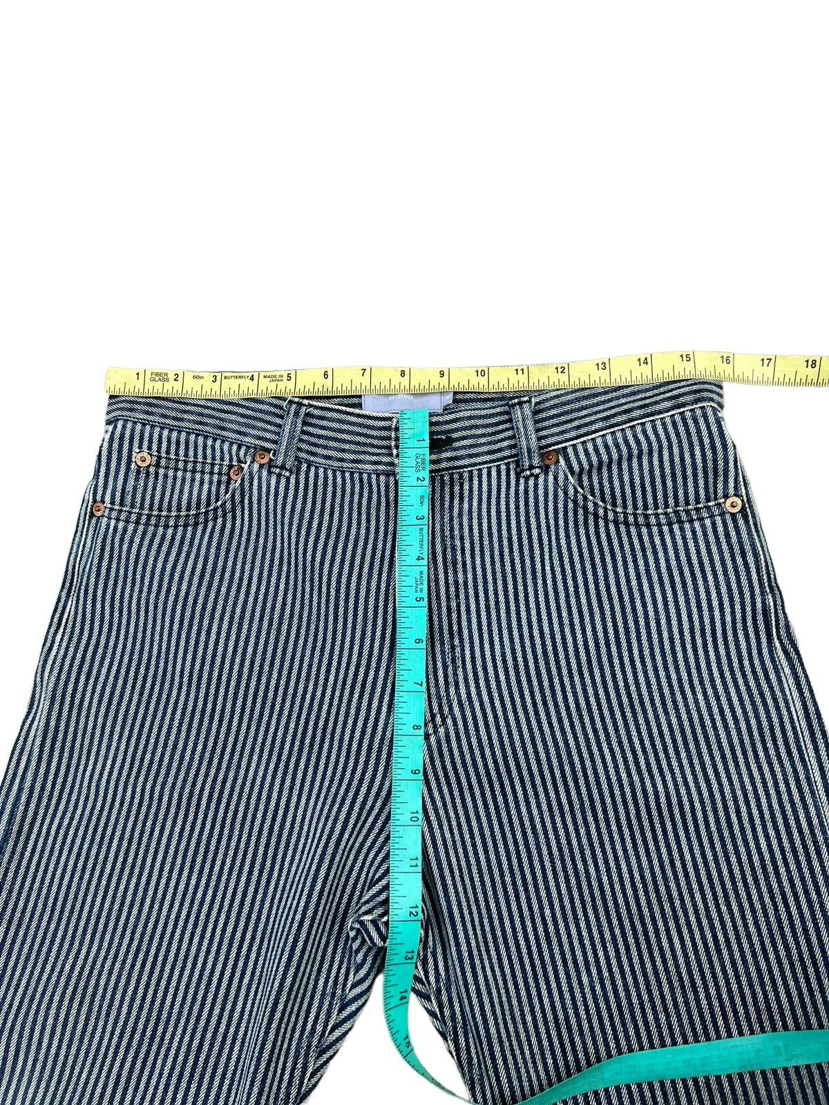 Devilock Vintage Devilock Japan Fade Striped Denim Pant Size US 30 / EU 46 - 3 Thumbnail