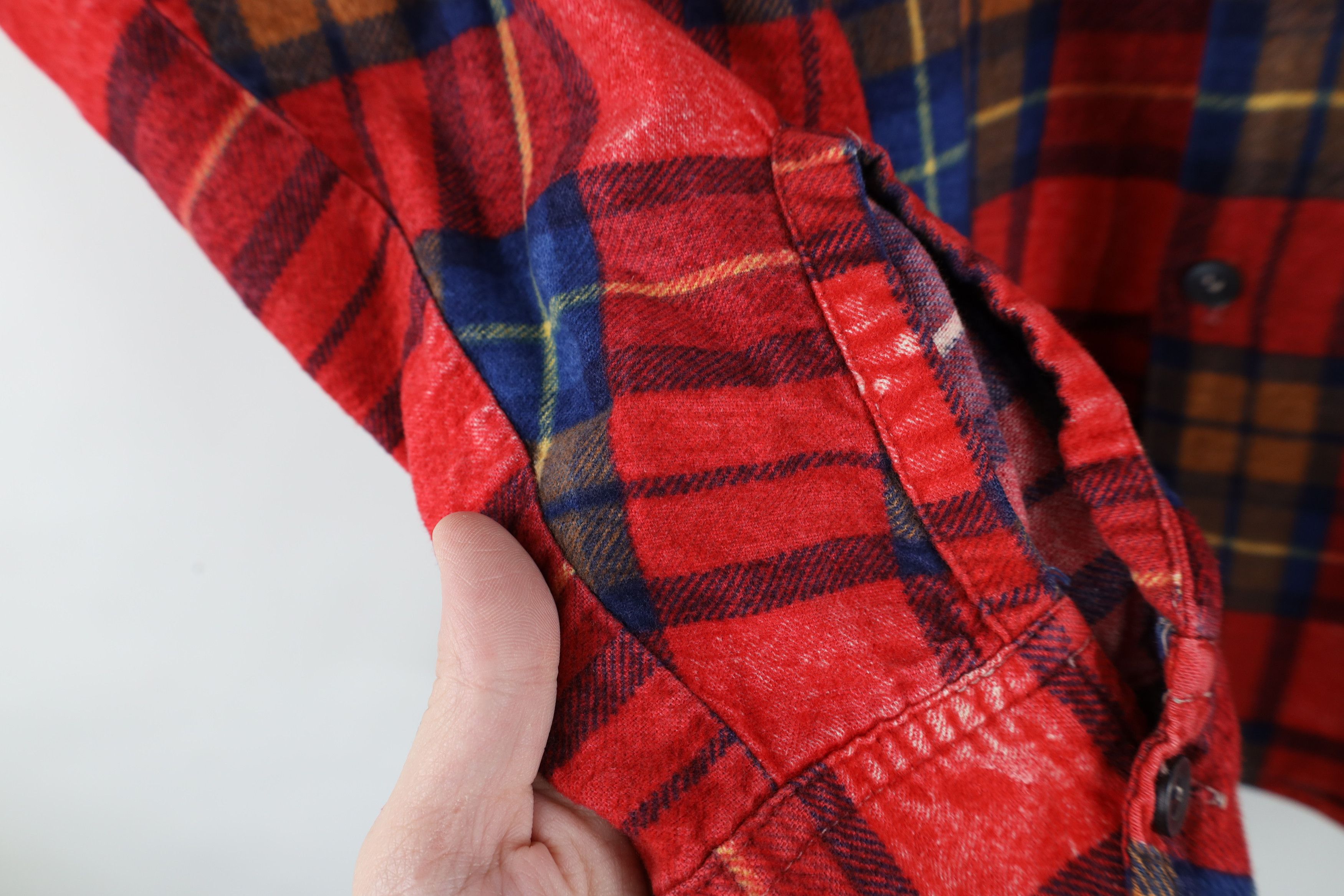 Vintage Vintage 60s 70s Streetwear Collared Button Shirt Plaid Size US S / EU 44-46 / 1 - 5 Thumbnail