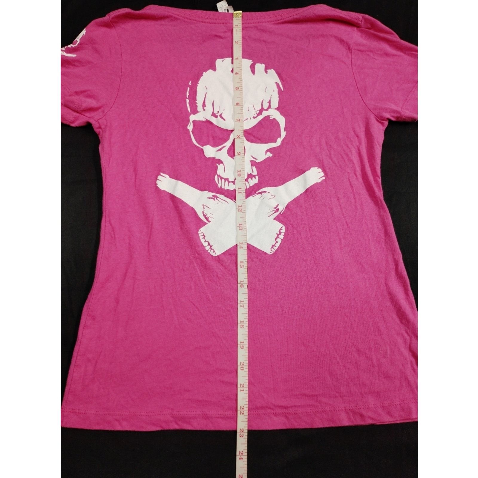 Next Level Apparel Mad Beach Craft Brewing Company Pink V-Neck Tee Size S / US 4 / IT 40 - 7 Thumbnail