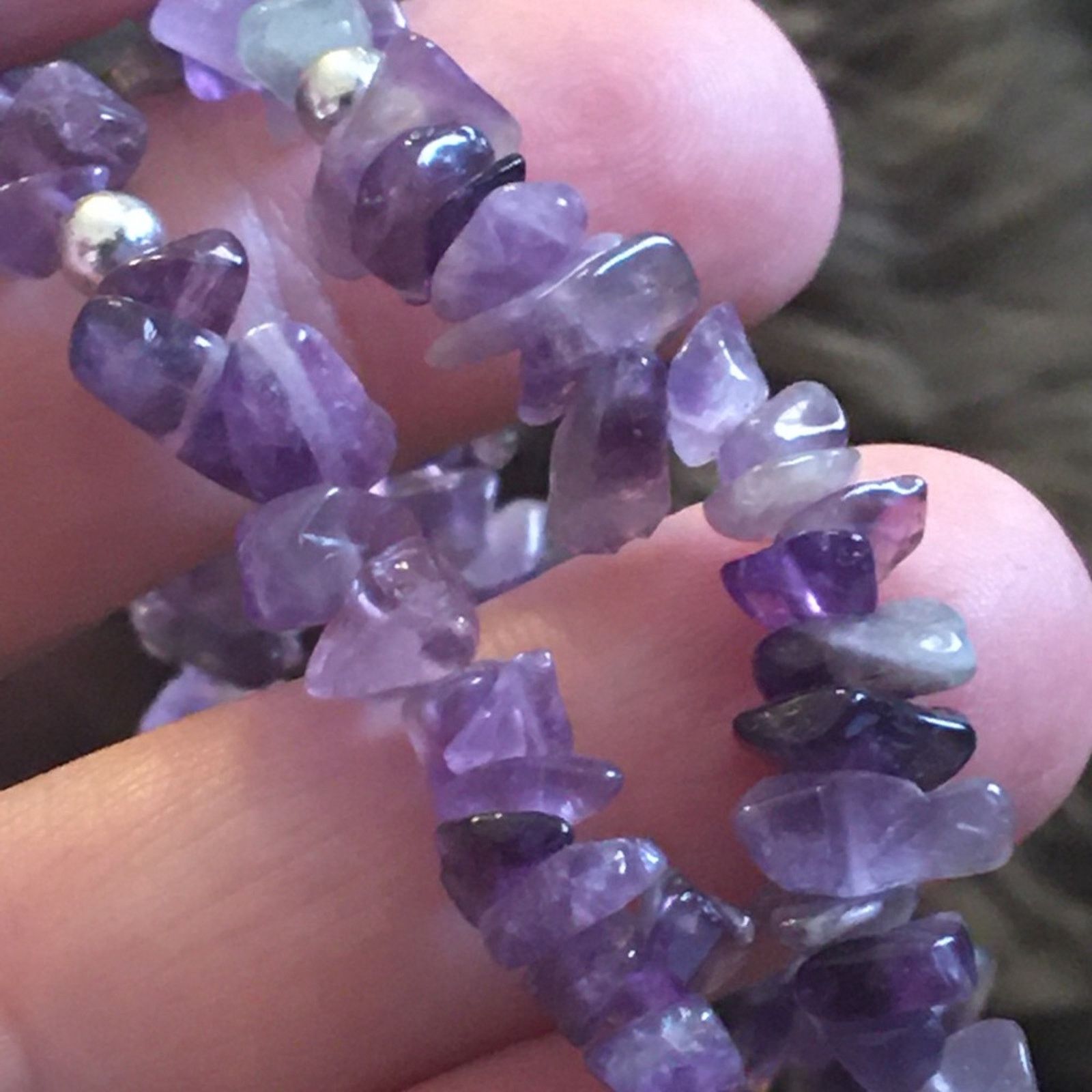 Vintage Vintage genuine amethyst slab gem necklace Size ONE SIZE - 8 Thumbnail