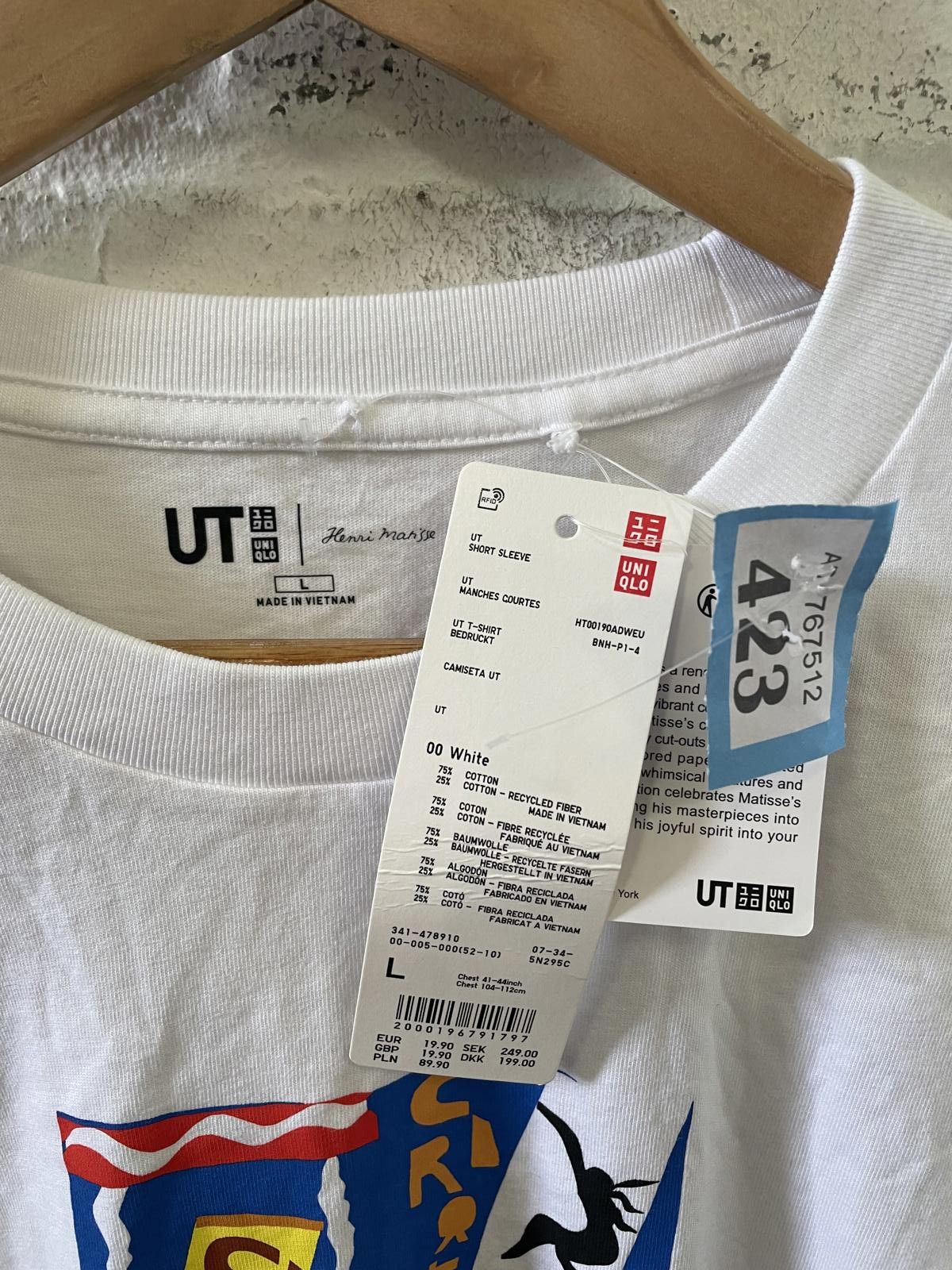 Uniqlo Uniqlo UT Henri Matisse Graphic White T-Shirt Large Size US L / EU 52-54 / 3 - 2 Thumbnail