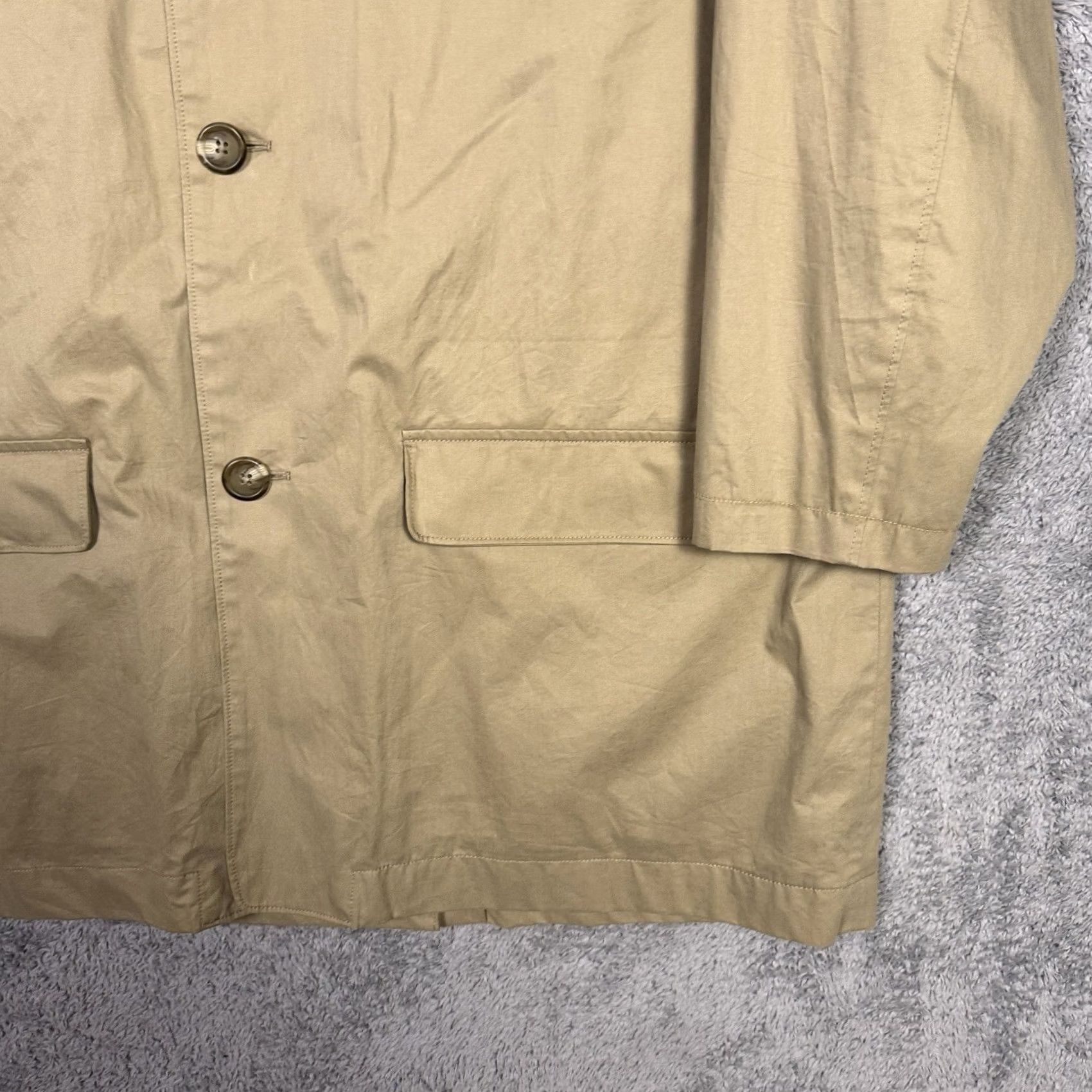 Brooks Brothers Brooks Brothers Jacket Mens L Rain Mac Car Coat Mackintosh CanvasOvercoat Beige M Size US M / EU 48-50 / 2 - 3 Thumbnail