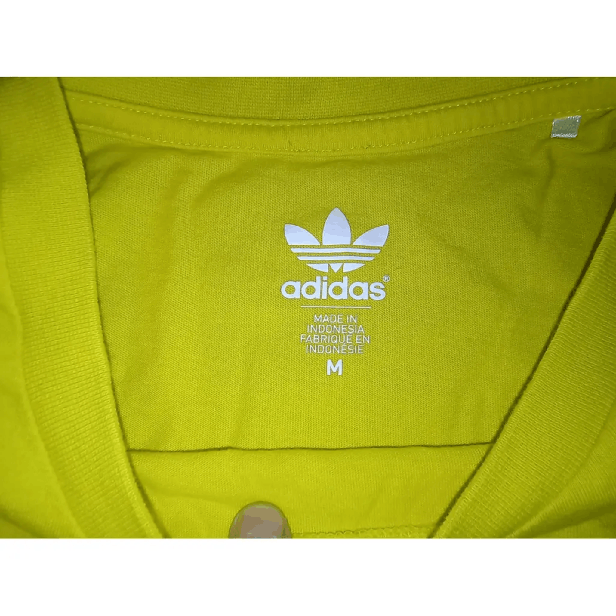 Adidas Adidas Yellow Logo T-Shirt Size US M / EU 48-50 / 2 - 2 Thumbnail