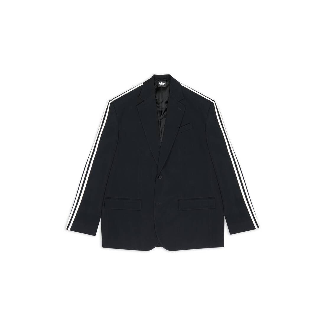Adidas × Balenciaga o1w1db10824 Oversized Jacket in Black/White Size US S / EU 44-46 / 1 - 1 Thumbnail