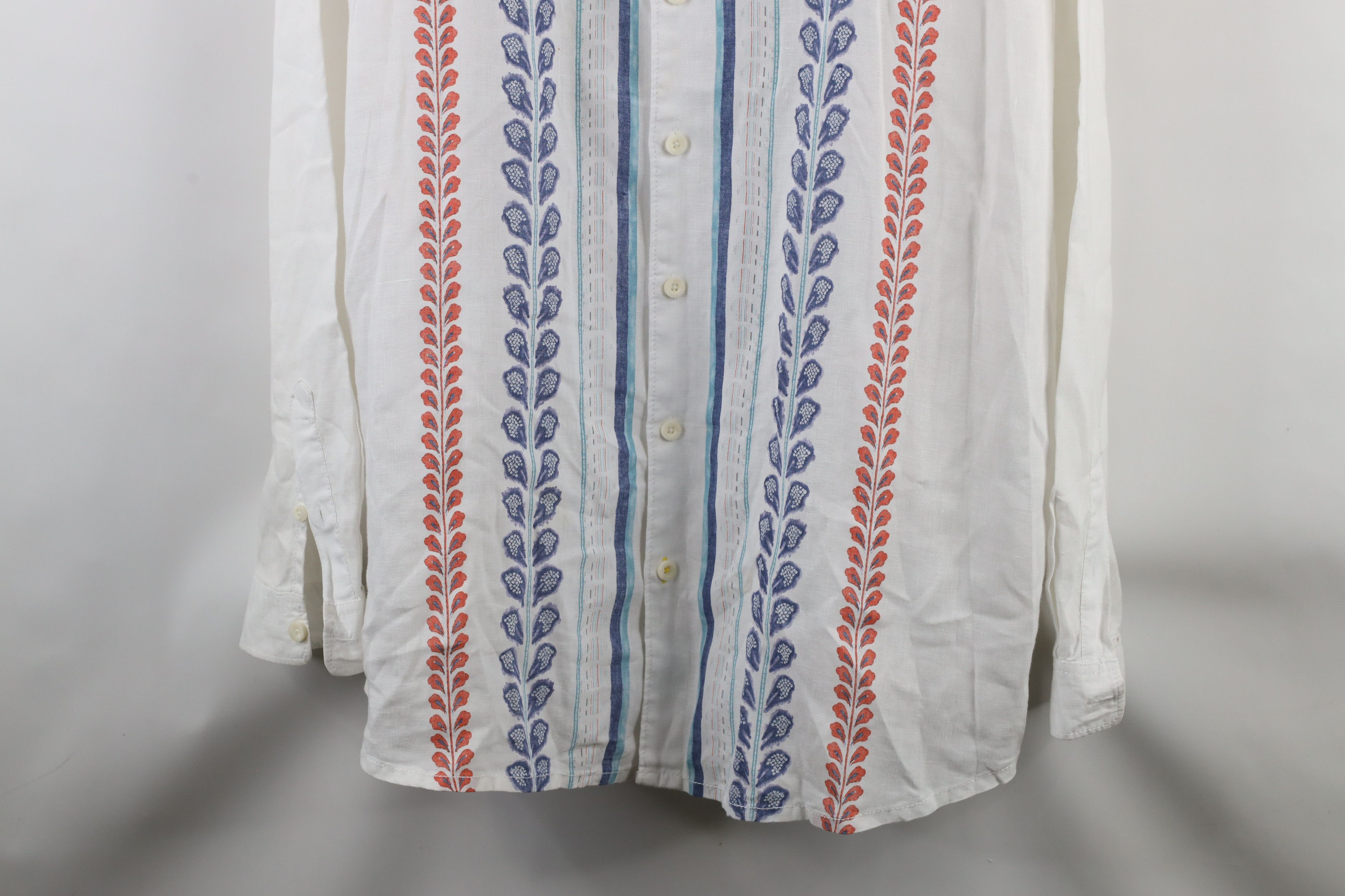 Tommy Bahama × Vintage Tommy Bahama Relax Flower Linen Collared Button Shirt Size US XXL / EU 58 / 5 - 3 Thumbnail