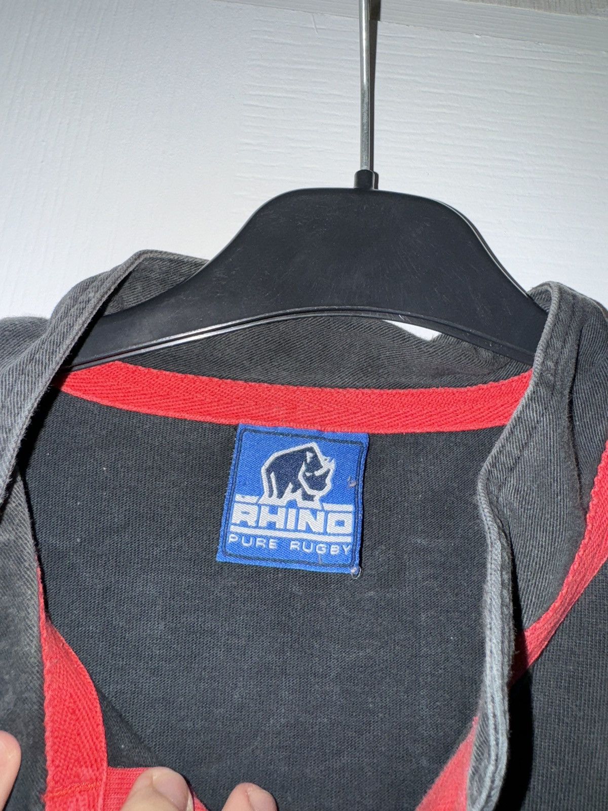 Vintage Edinburgh Union 2009 Black Rhino Rugby Jersey Maillot L sz Size US L / EU 52-54 / 3 - 9 Thumbnail