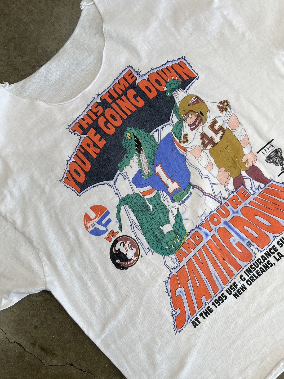 NCAA × Vintage Vintage 1995 Florida Gators vs. Seminoles Going Down Large Size US L / EU 52-54 / 3 - 1 Thumbnail