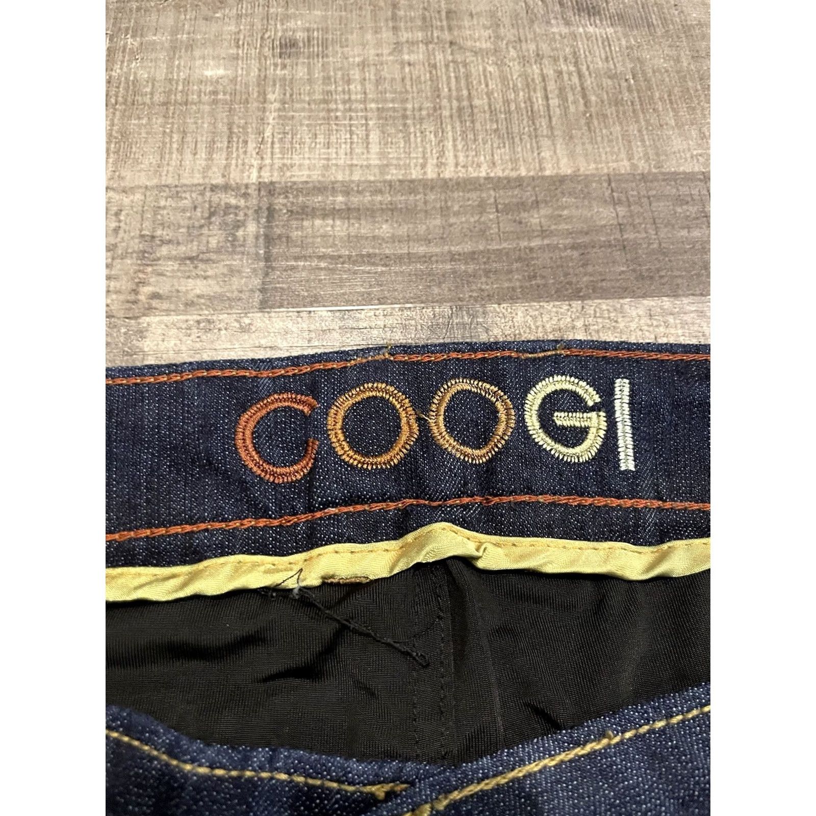 Coogi COOGI Jeans Skinny Hip Hop Embroidered Rainbow Colorful Spellout NWT Size 18 Women Blue 32x20 F200 Size 40" / US 18 - 7 Thumbnail