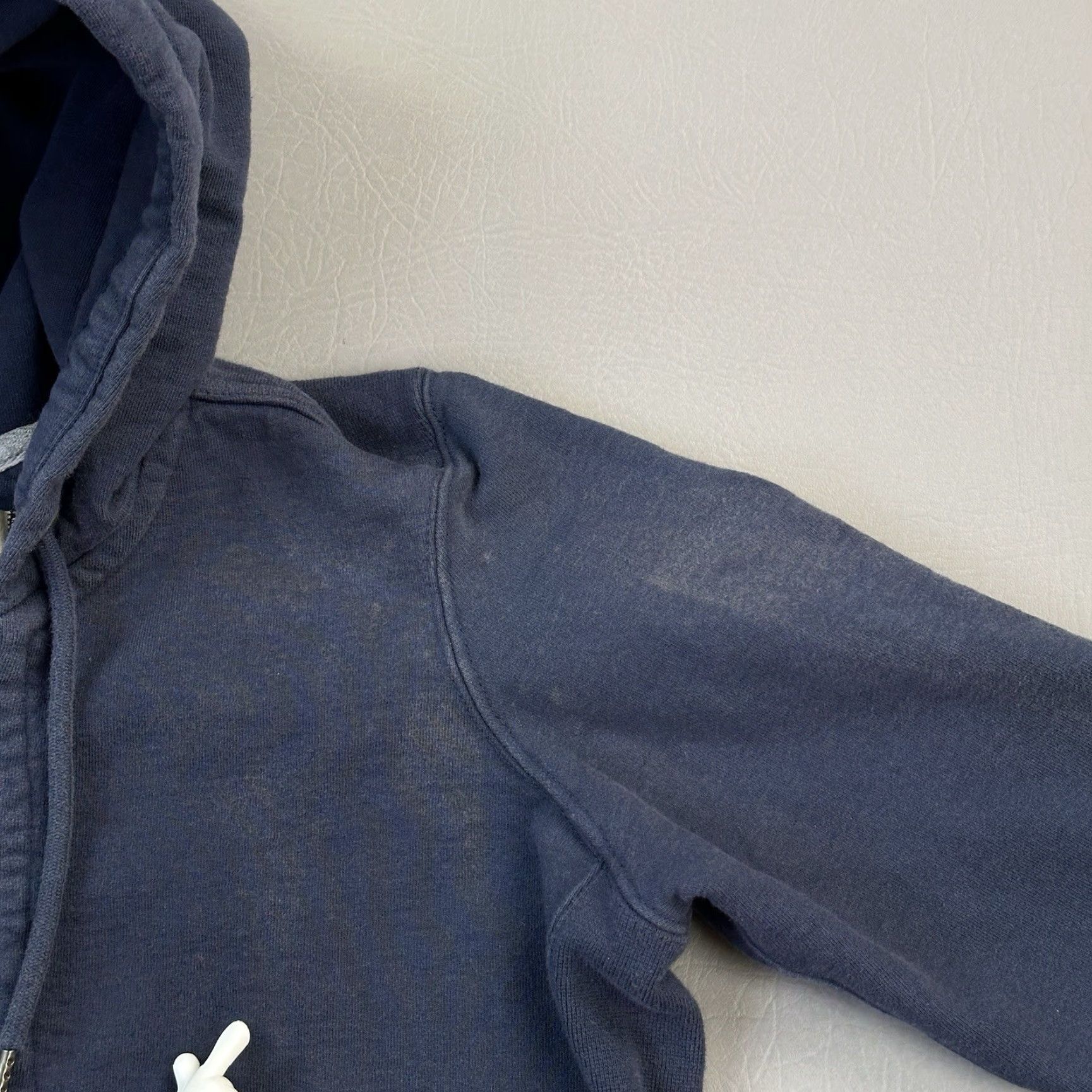 Vintage American Giant Hoodie Women's Small Blue Full Zip Heavyweight Workwear USA Made Size S / US 4 / IT 40 - 4 Thumbnail