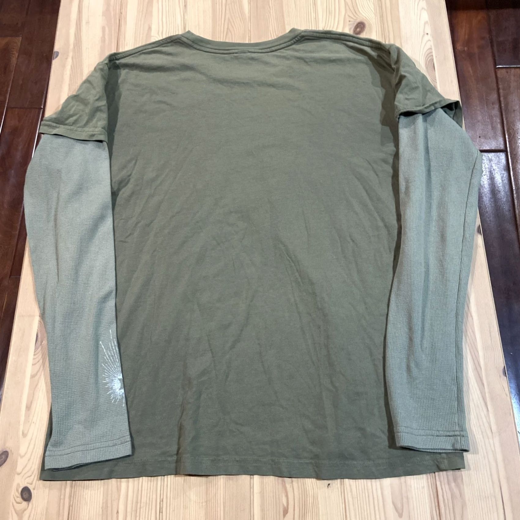 Hurley VINTAGE Hurley Waffle Knit Therma Long Sleeve Graphic Logo Mens XL Surfwear Size US XL / EU 56 / 4 - 5 Thumbnail
