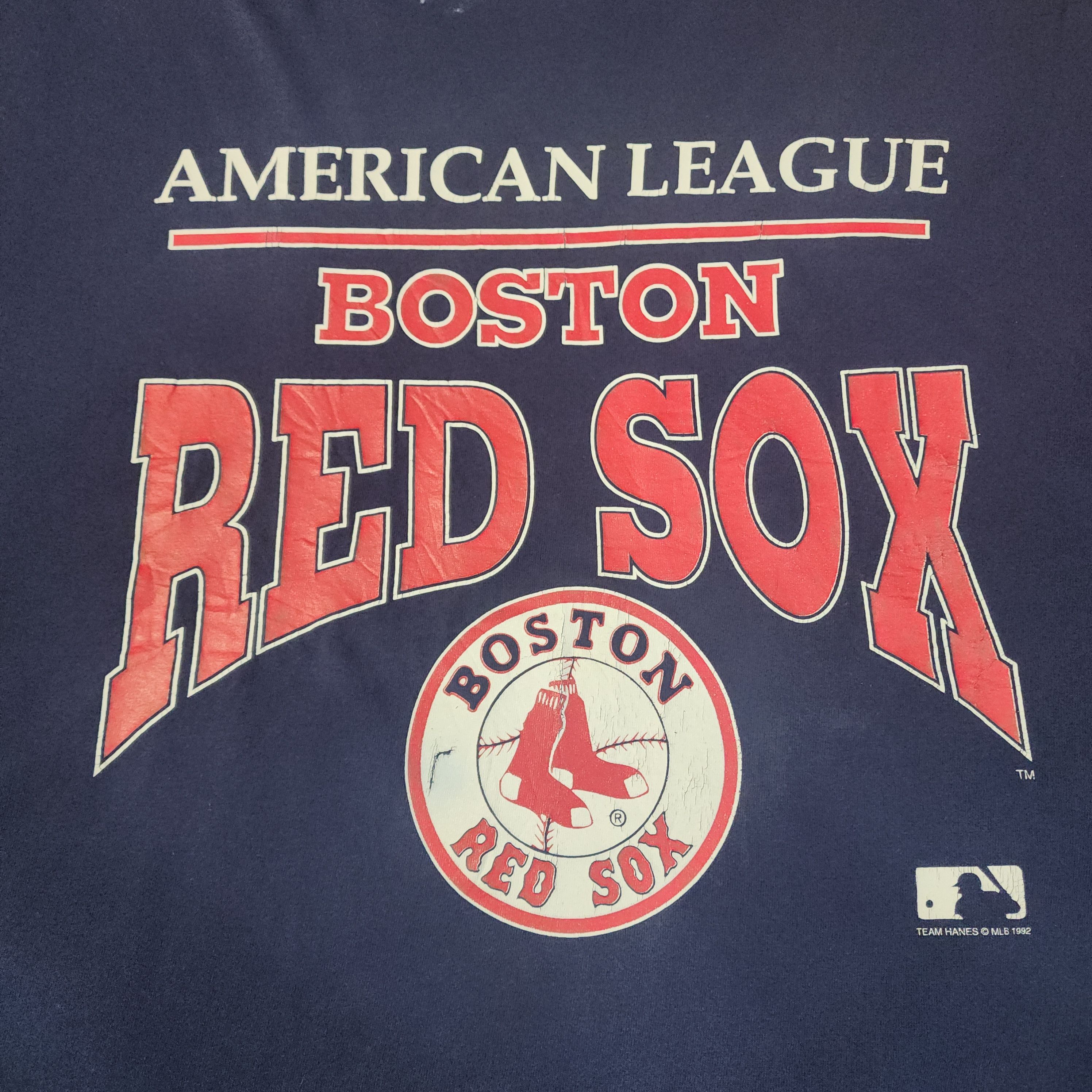 Vintage Vintage 1992 Boston Red Sox Shirt Hanes 90s MLB Tees Size US XXL / EU 58 / 5 - 3 Thumbnail