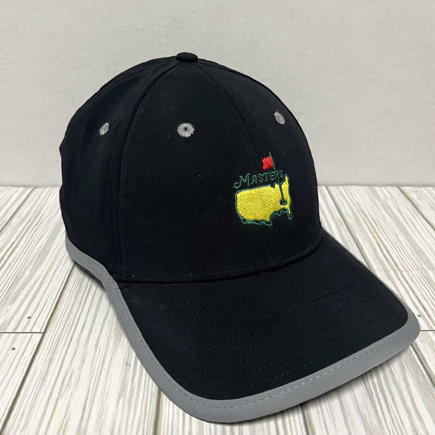American Needle American Needle The Masters Hat Cap Strap Back Black Golf Hat Mens - One Size, Adjustable, Breathable, Lightweight, Casual Golfing, USA Theme Size ONE SIZE - 6 Thumbnail