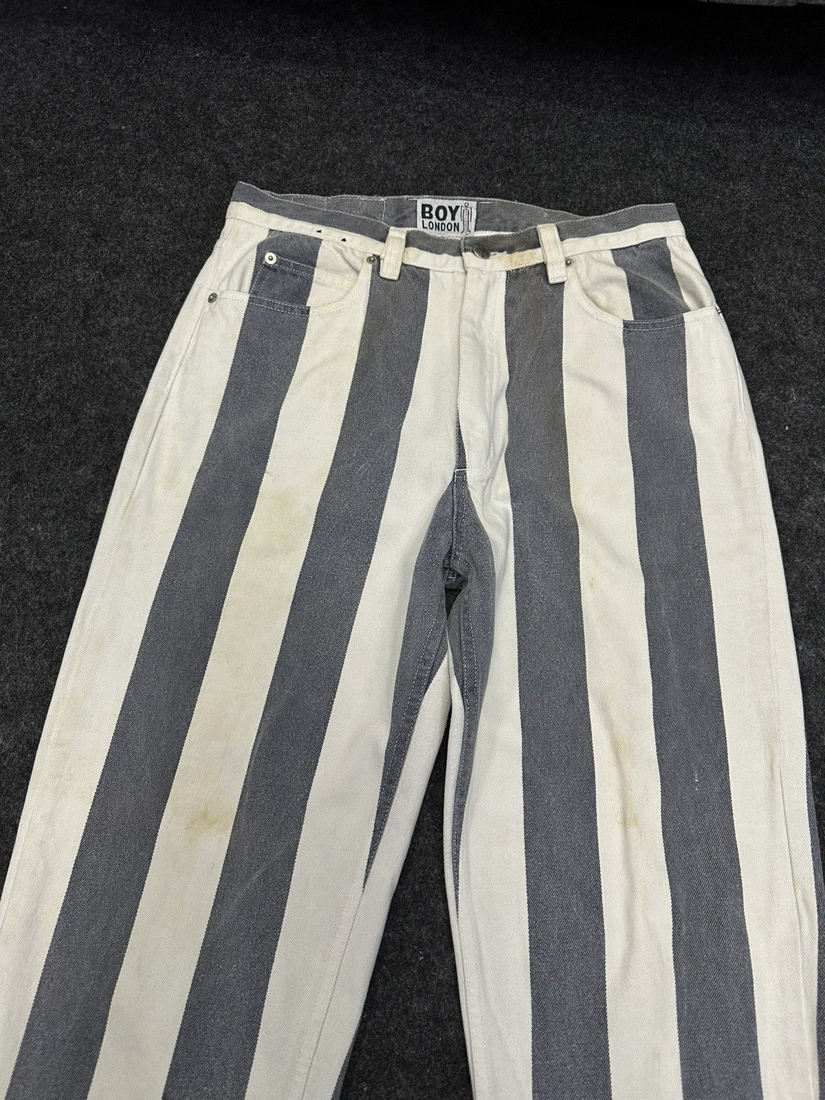Boy London × Vintage Vintage Boy London Stripe Denim Size 31 F37 Size US 31 - 3 Thumbnail