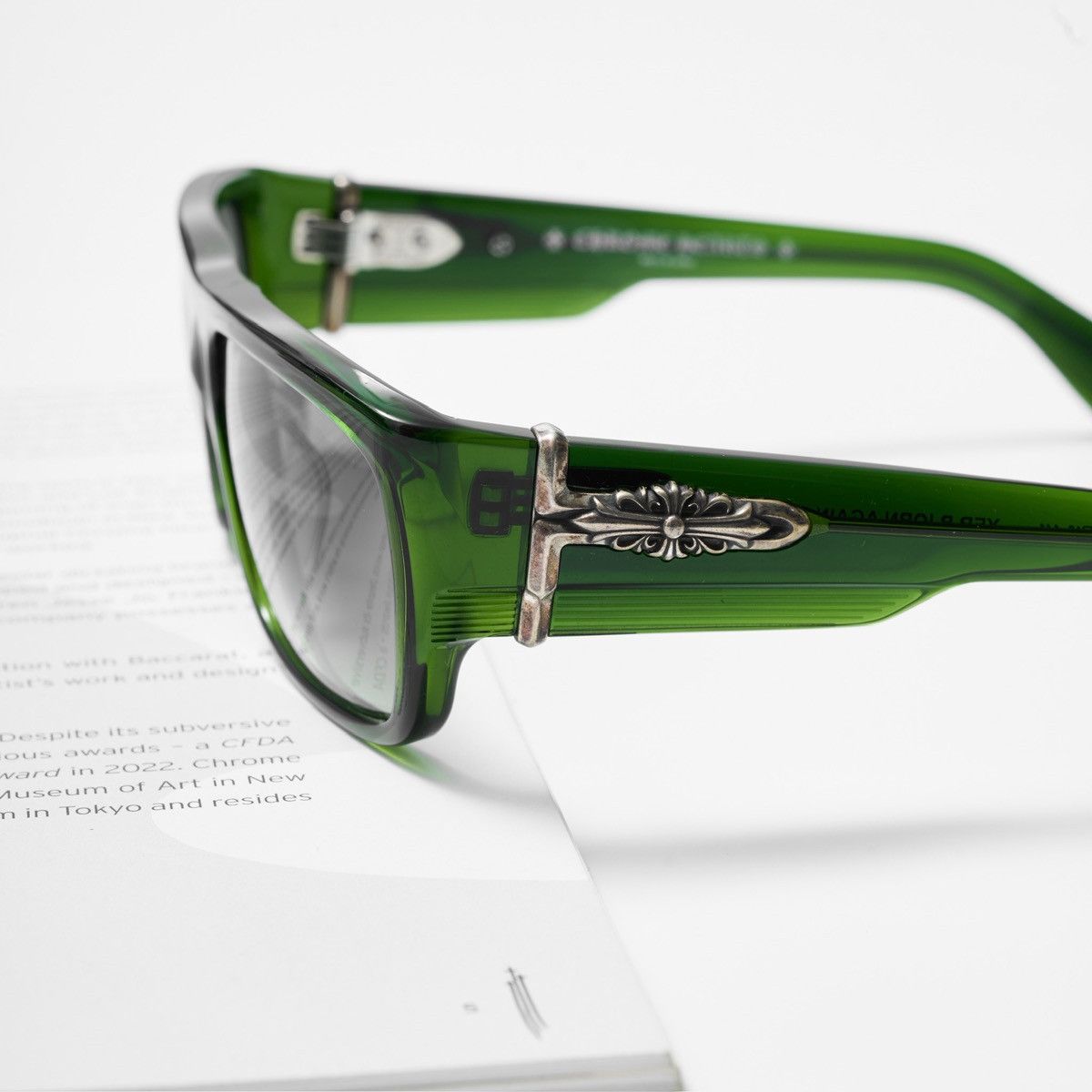 Chrome Hearts CHROME HEARTS YER BJORN AGAIN MOSS SUNGLASSES Size ONE SIZE - 3 Thumbnail