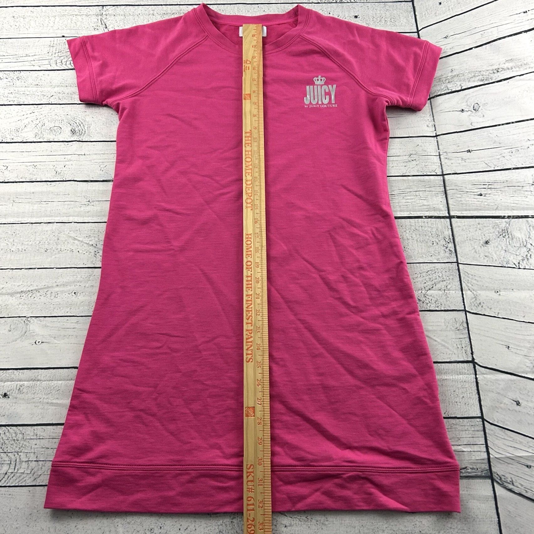 Juicy Couture Juicy Couture T Shirt Dress Women’s Medium Pink Dress Length Knee Length Button-Up Shirt Dress Womens M Pink T-Shirt Dress Size M / US 6-8 / IT 42-44 - 4 Thumbnail