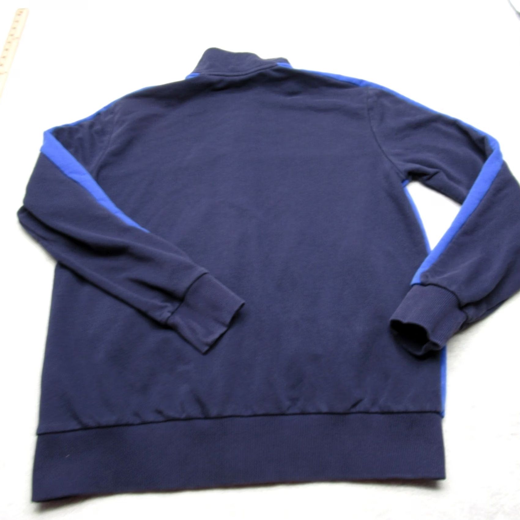 Puma Puma Italia Jacket Mens Large Blue Striped Pockets Full Zip Soccer Warm Up Track Jacket Size US L / EU 52-54 / 3 - 3 Thumbnail