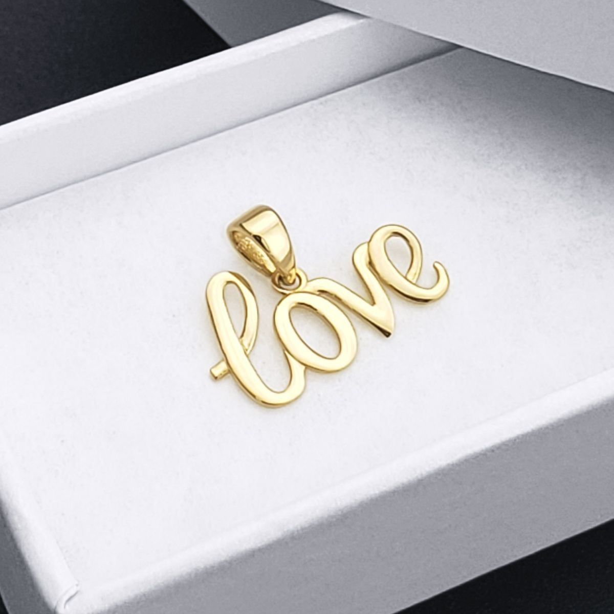 Other Cursive Love Script Polished Real 14k Yellow Gold Pendant Size ONE SIZE - 1 Thumbnail