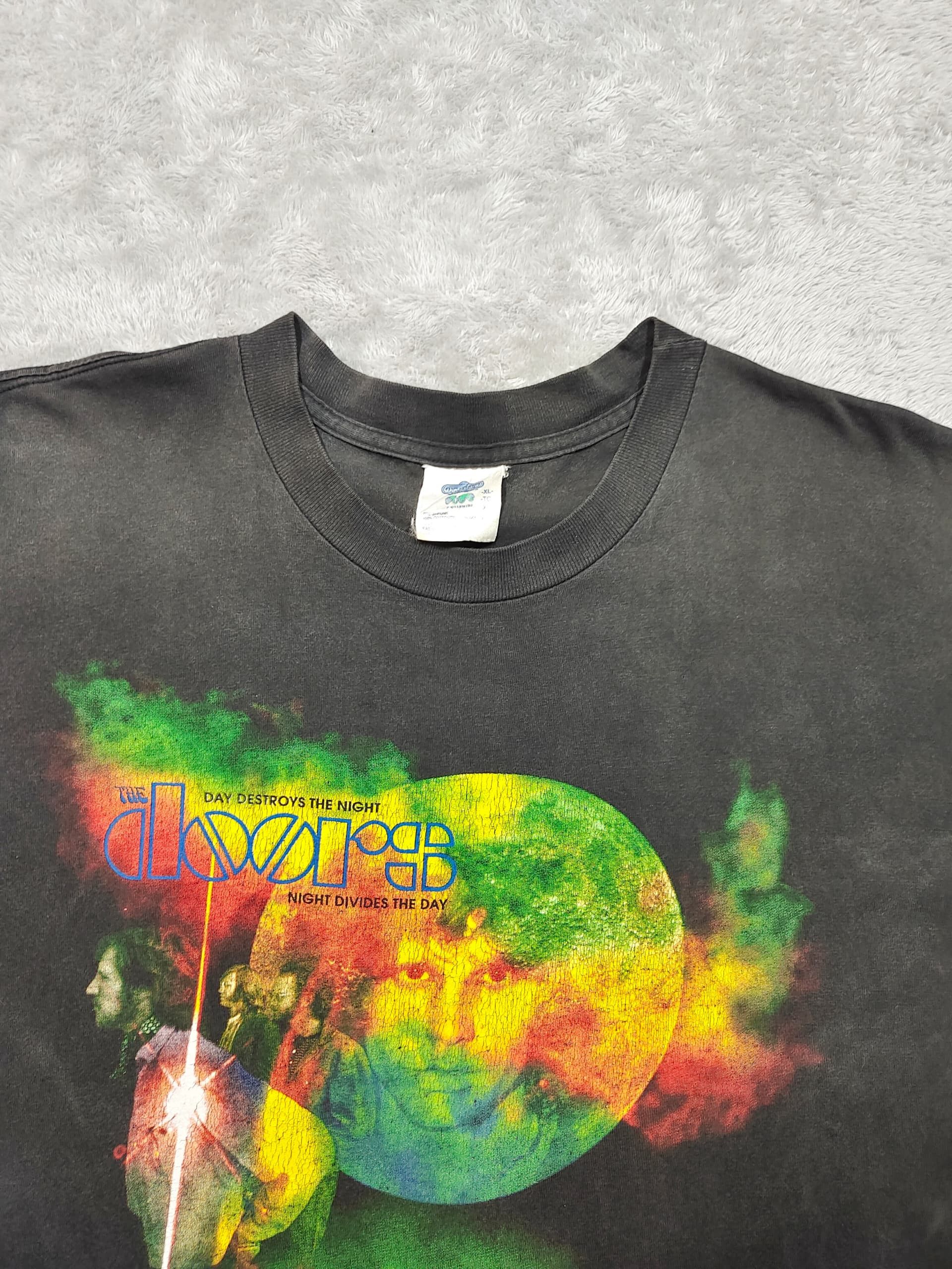 Band Tees VINTAGE 90's THE DOORS JIM MORRISON CROP T SHIRT Size US XL / EU 56 / 4 - 9 Thumbnail