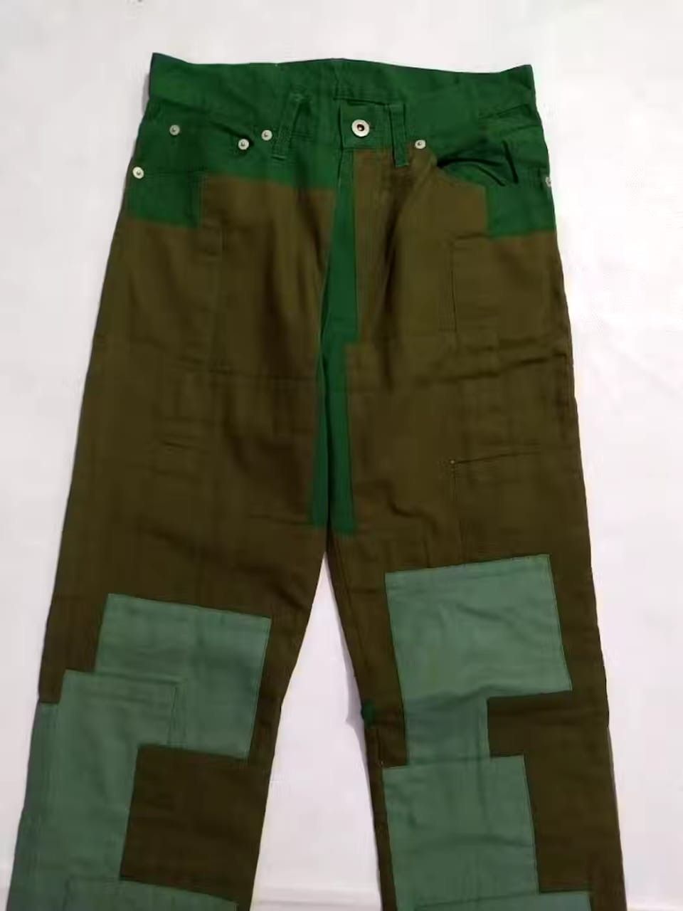 Japanese Brand Les Vis a Bois Nice Design Patchwork Pants Size US 29 - 5 Thumbnail