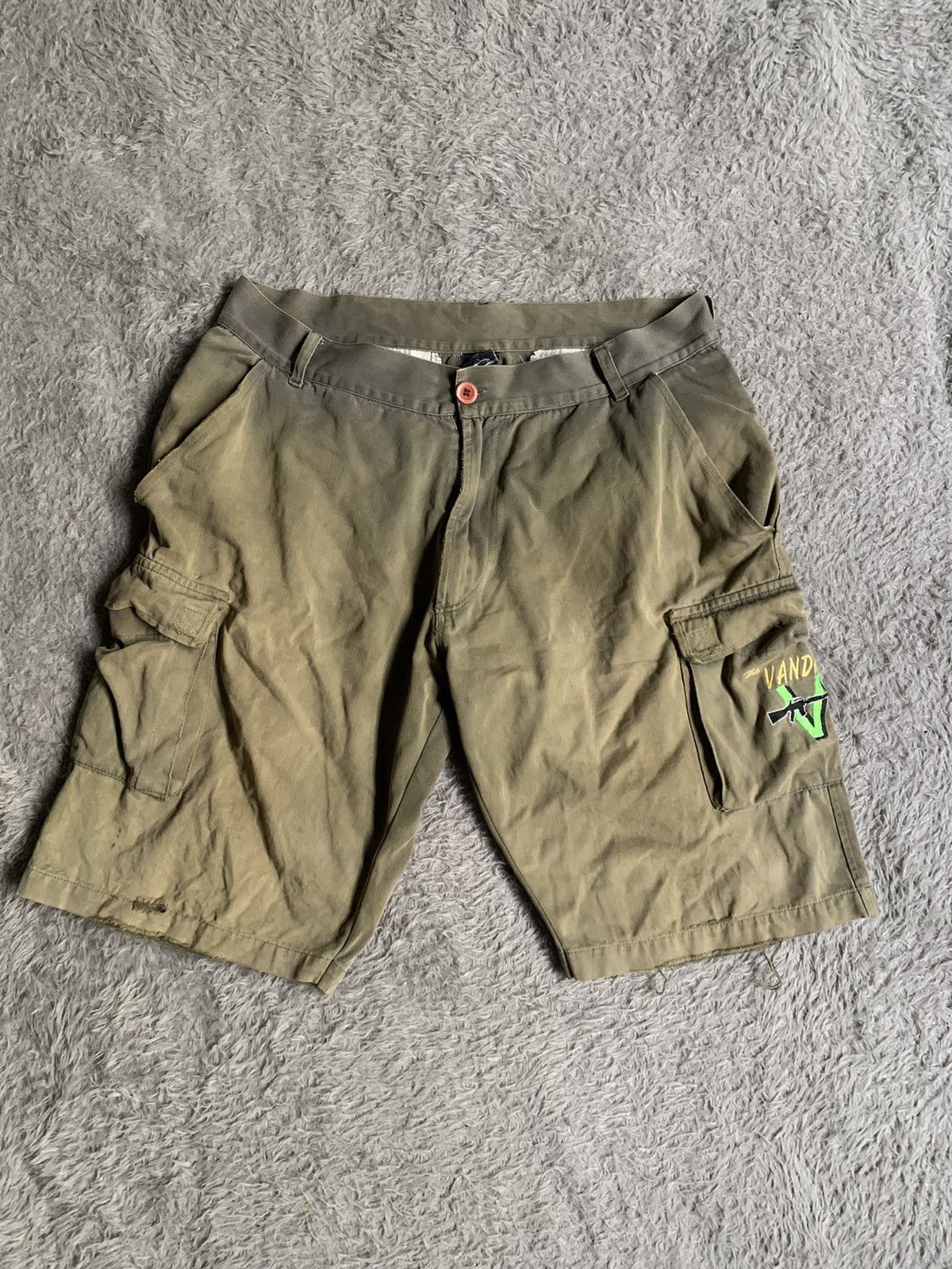 Vintage Vintage 90s Sunfade The Vandals Punk Erd Grunge Cargo Pants Size US 35 - 1 Thumbnail