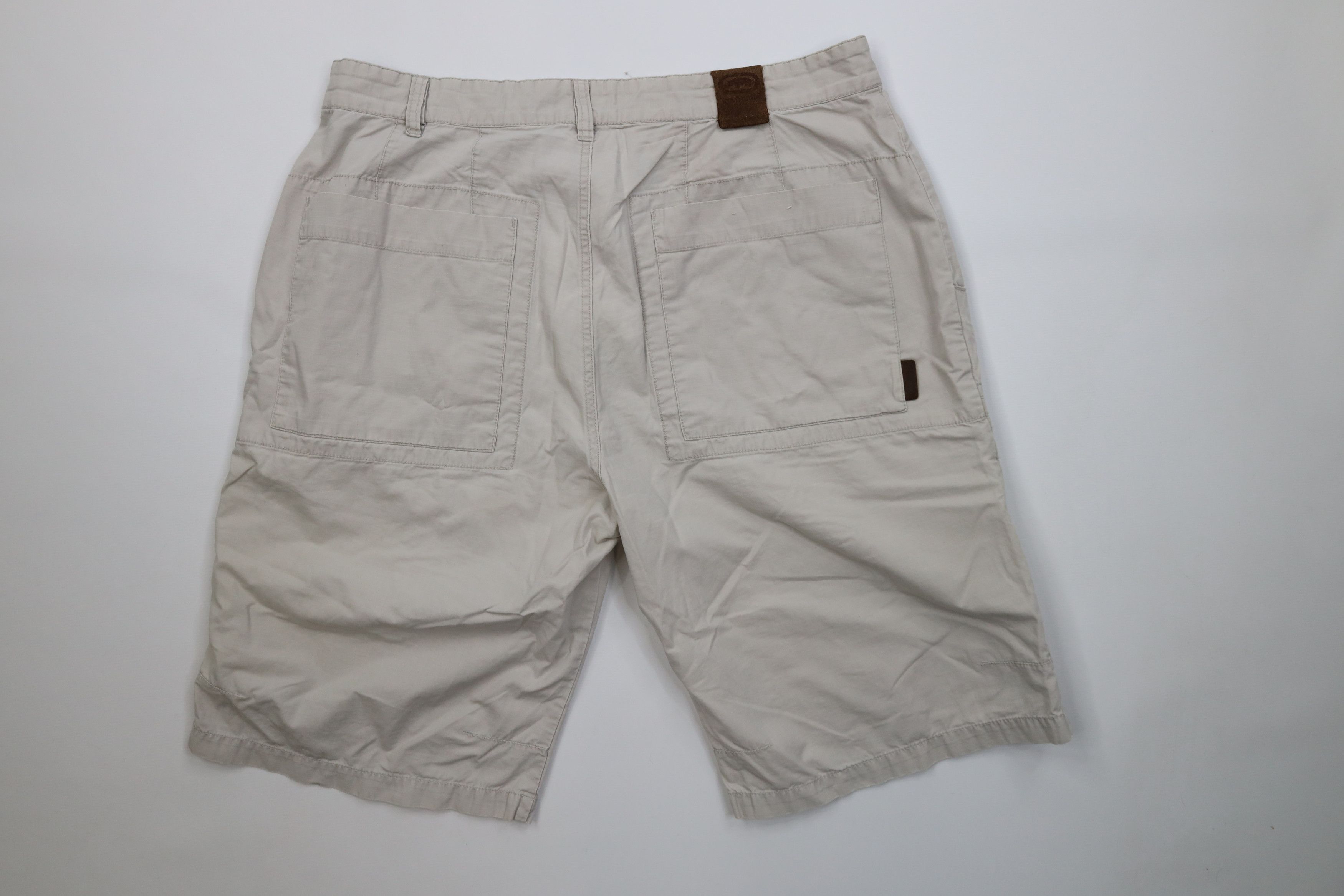 Ecko Unltd. Vintage 90s Y2K Ecko Baggy Ripstop Cargo Shorts Beige Cotton Size US 38 / EU 54 - 11 Thumbnail