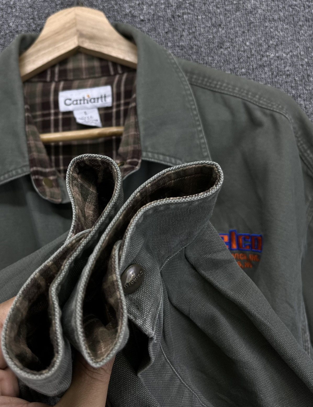 Carhartt Vintage Carhartt Button Up Work Wear Jacket Size US L / EU 52-54 / 3 - 12 Thumbnail