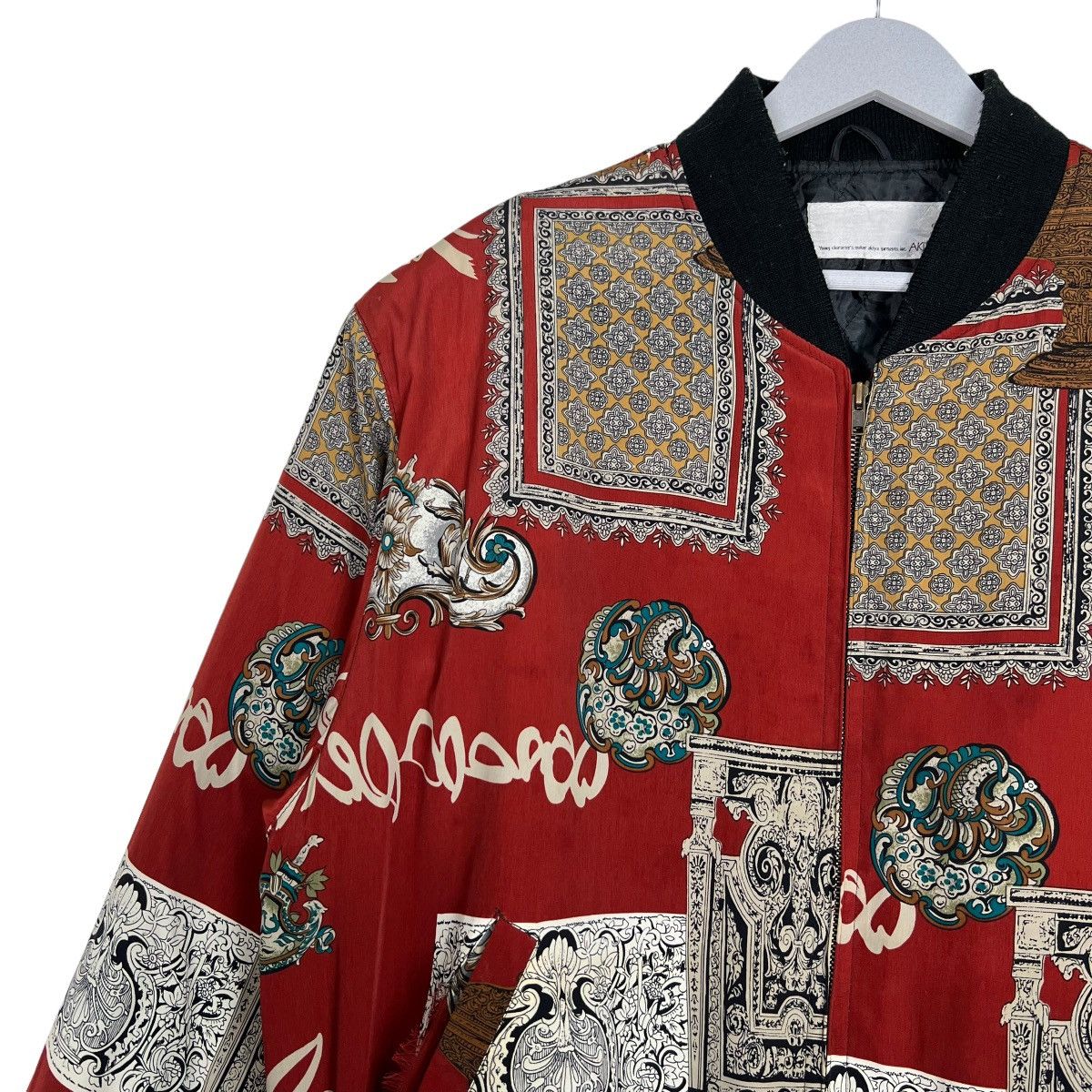 Japanese Brand 🔥 VINTAGE JAPANESE AKIYA BAROQUE BOMBER JACKET RARE DESIGN Size US M / EU 48-50 / 2 - 8 Thumbnail