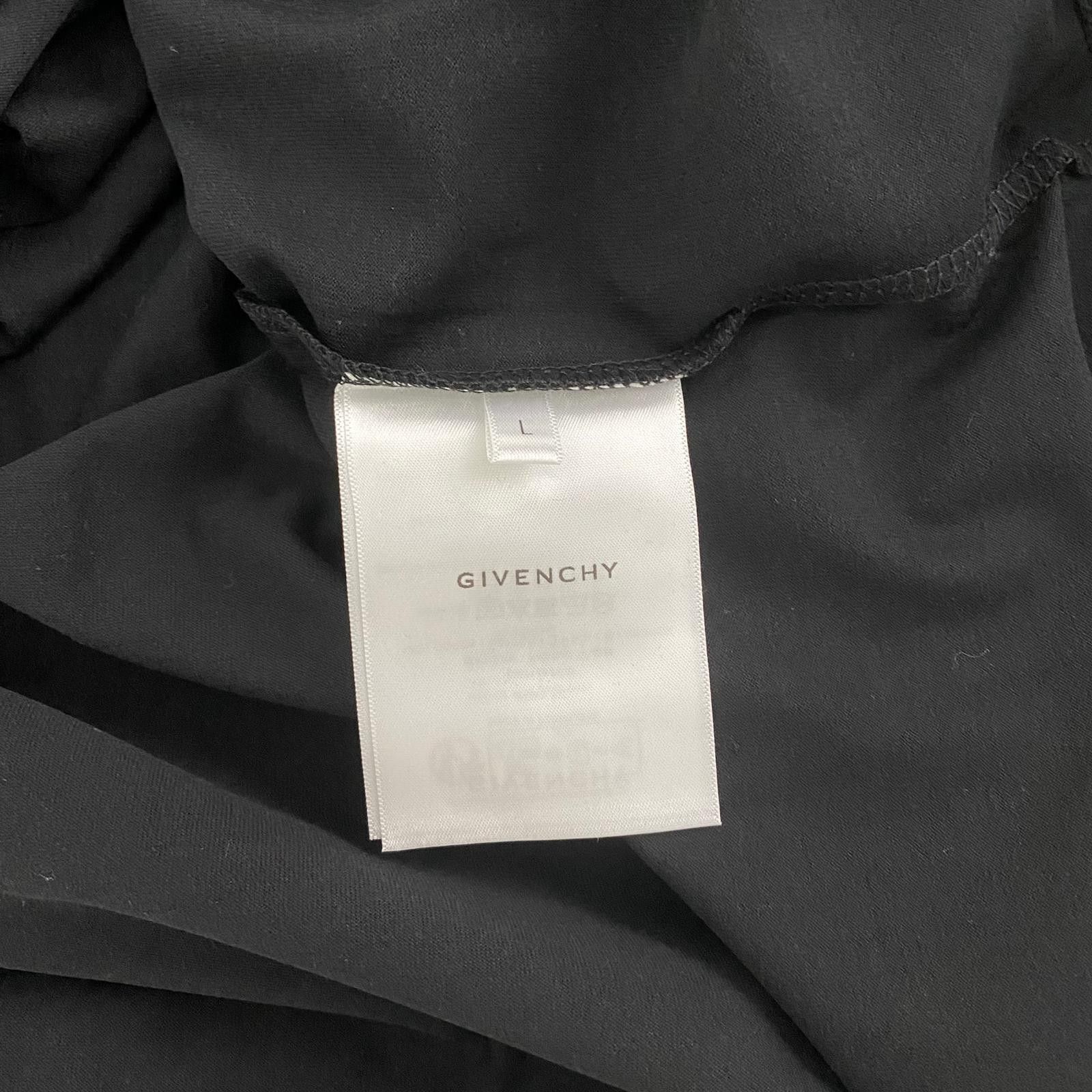 Givenchy Black Reflective Lightning Logo Oversized T-Shirt Size US L / EU 52-54 / 3 - 8 Thumbnail
