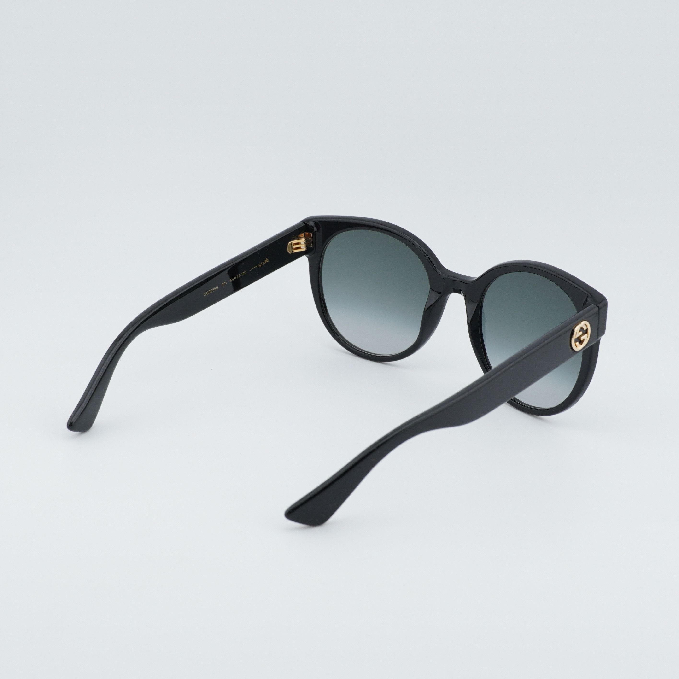 Gucci Gucci GG0035S 001 Women Sunglasses Black Round Frame Size ONE SIZE - 7 Thumbnail