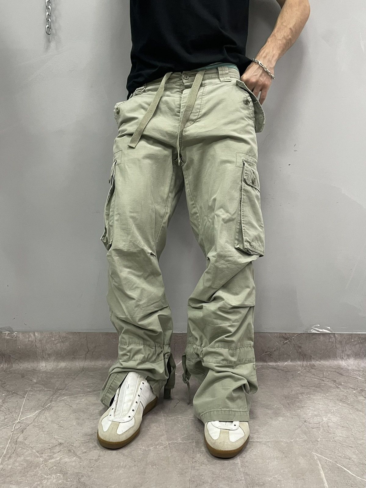 Other Retro Oakley style bondage cargo hype casual pants y2k Size US 33 - 12 Thumbnail