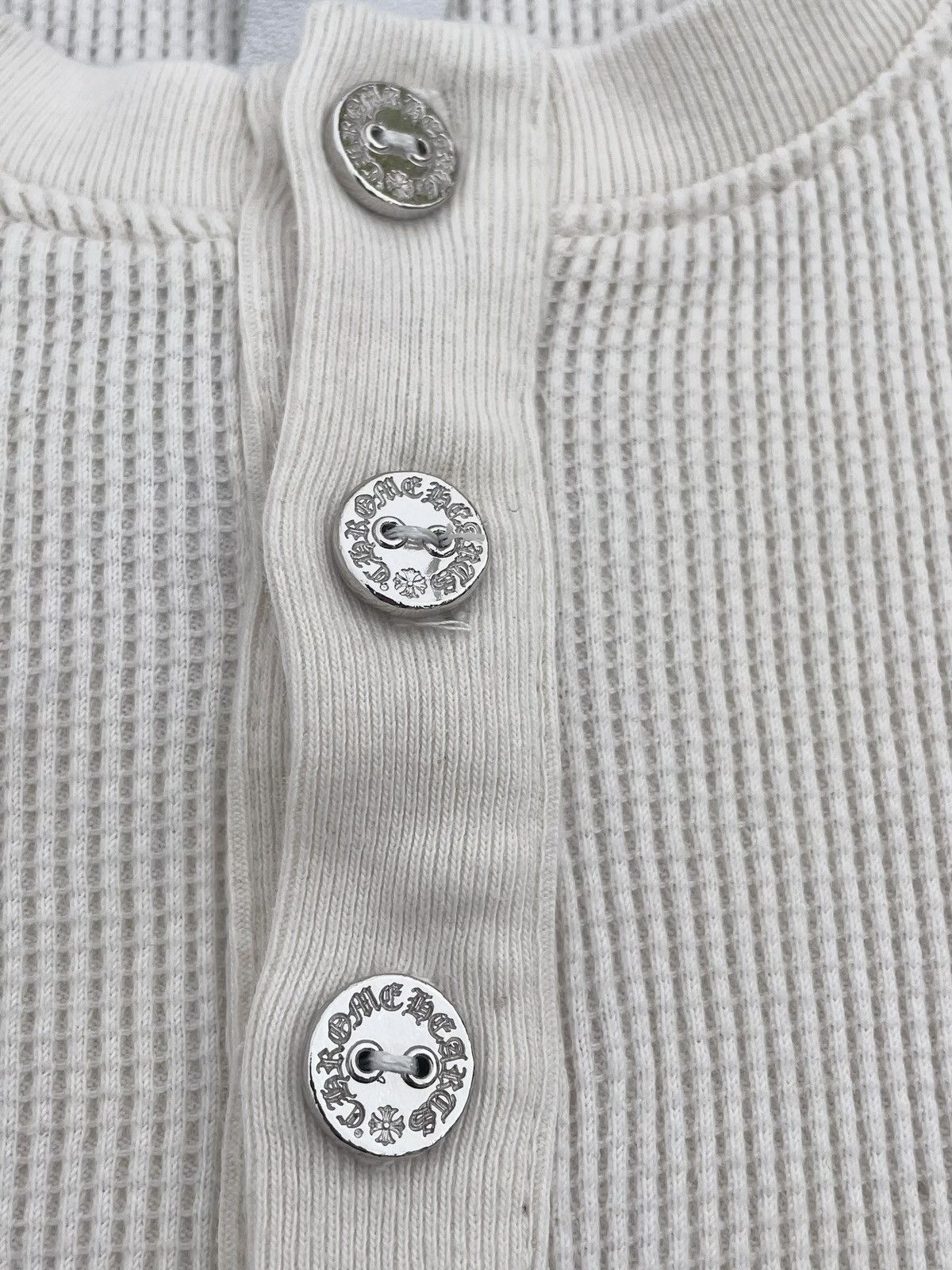 Chrome Hearts Chrome Hearts Logo Embroidered Waffle Henley Half-Sleeve Size US S / EU 44-46 / 1 - 4 Thumbnail