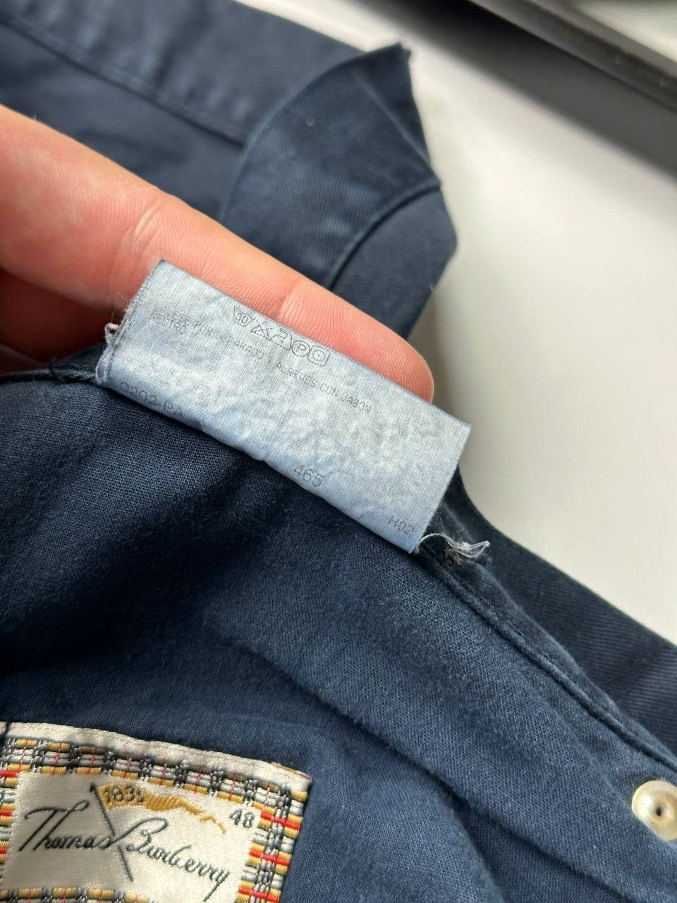 Burberry Vintage Thomas Burberry Denim Jean Navy Blue Baggy Fit Size US 32 / EU 48 - 11 Thumbnail