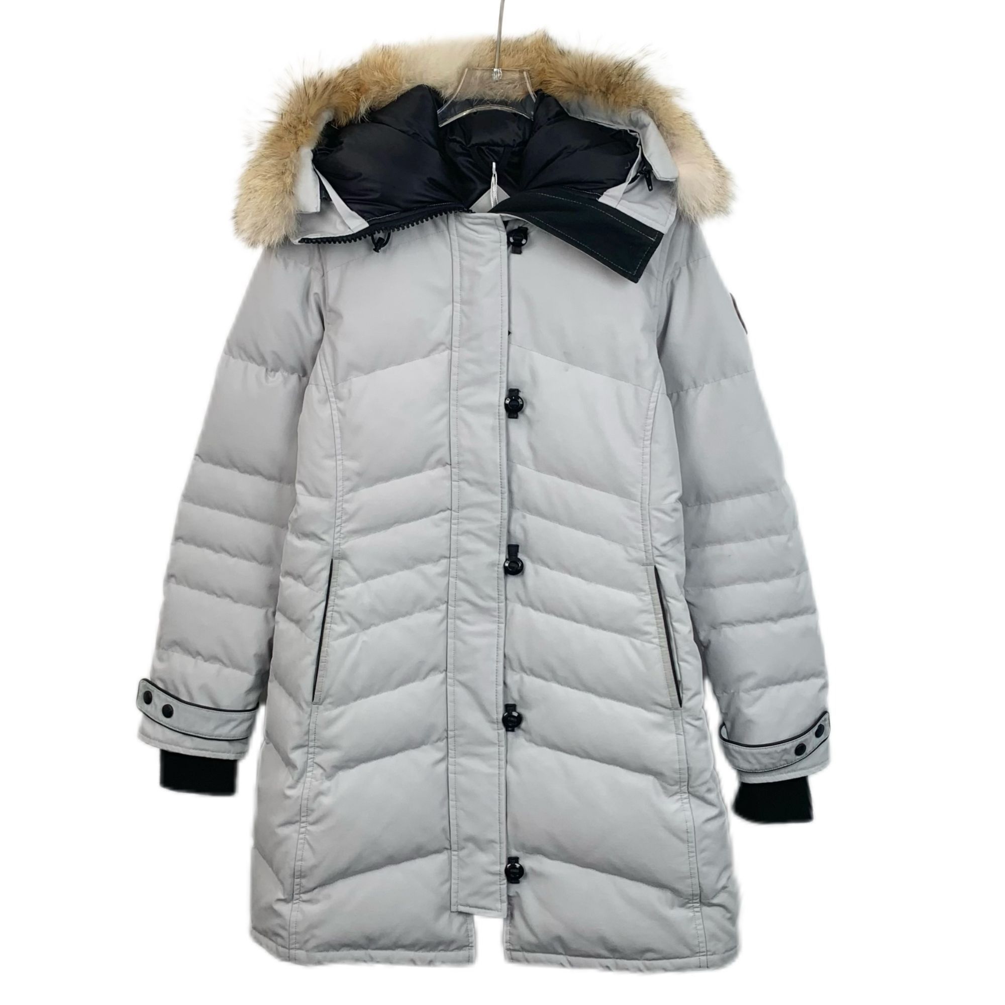 Canada Goose Canada Goose White Logo Hooded Fur Trim Parka (Size XS) Size XS / US 0-2 / IT 36-38 - 1 Thumbnail