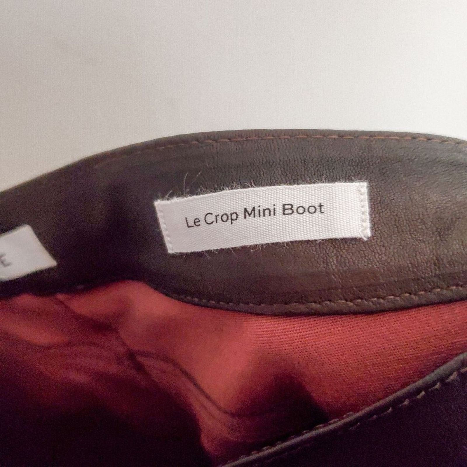 Frame Frame Espresso Brown Le Crop Mini Boot Leather Pants Size 34 Size 34" / US 12 / IT 48 - 6 Thumbnail