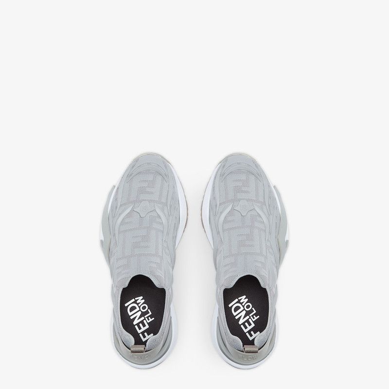 Fendi o1B3y1r0326 Flow Low-Top Sneakers in Gray Size US 10 / EU 43 - 4 Thumbnail